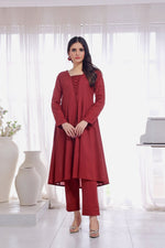 Load image into Gallery viewer, Amour Embroidered Lawn 2PC Dress
