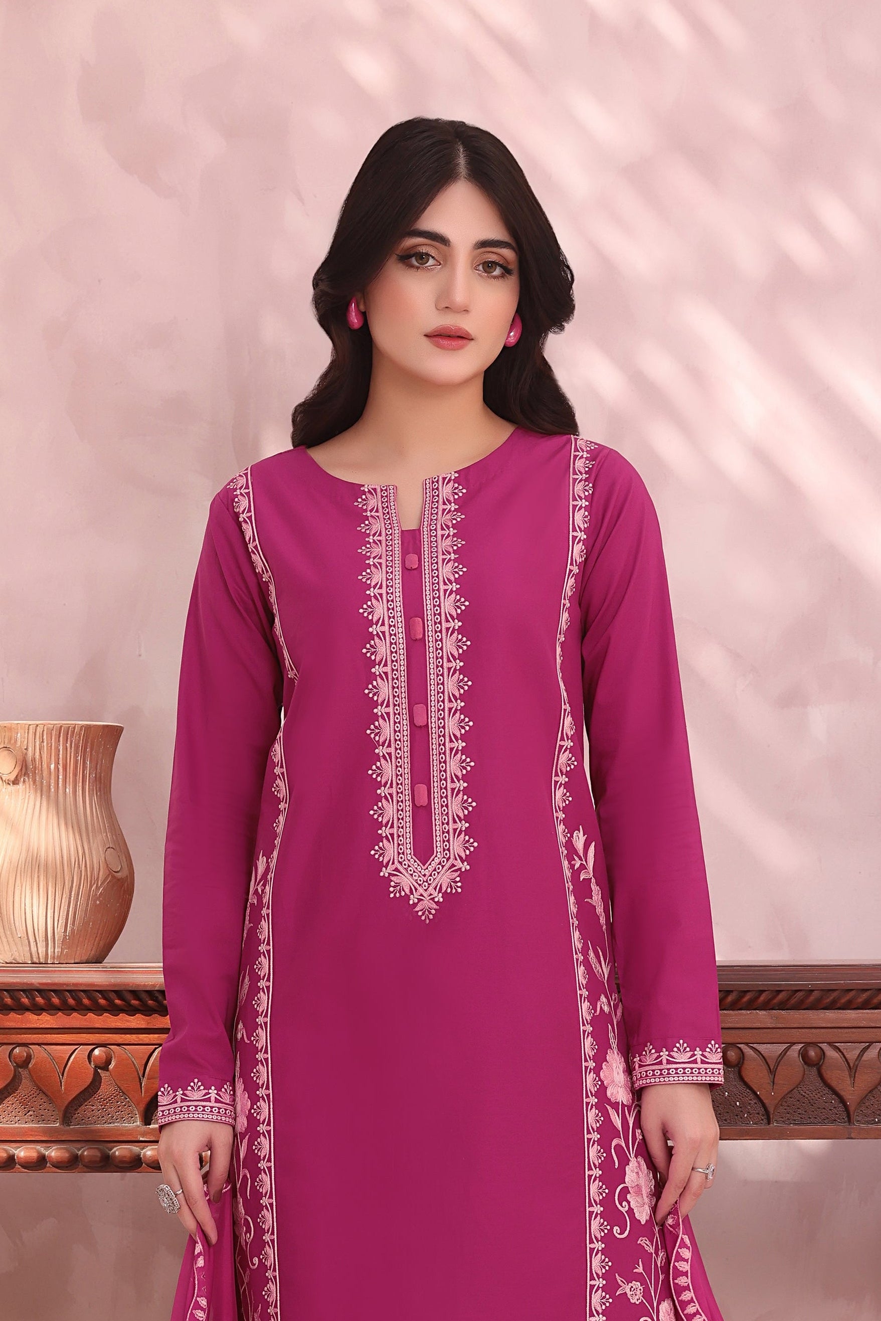 Ballerina Embroidered 3PC Lawn Dress