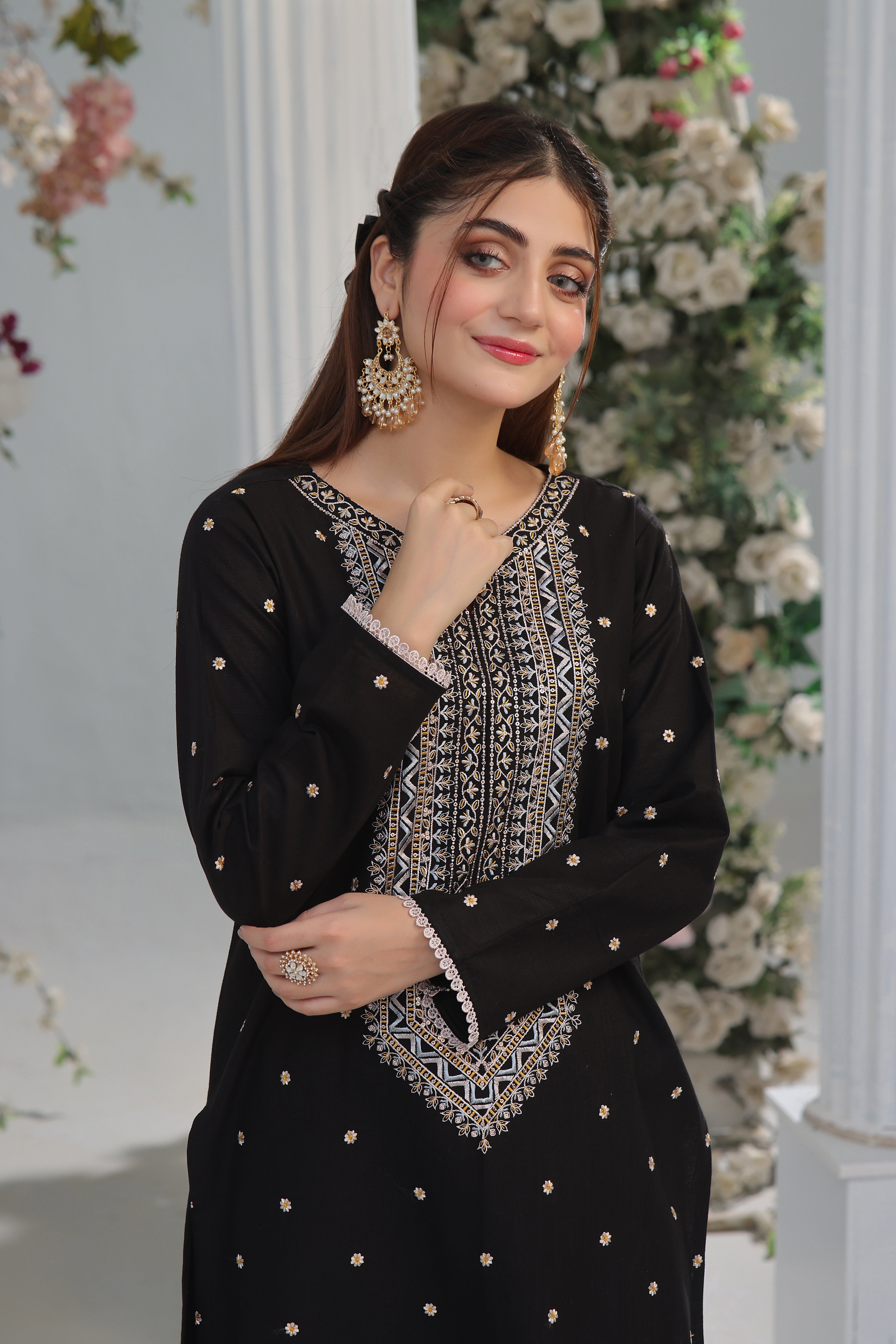 Belle khaddar Embroidered 2PC Dress