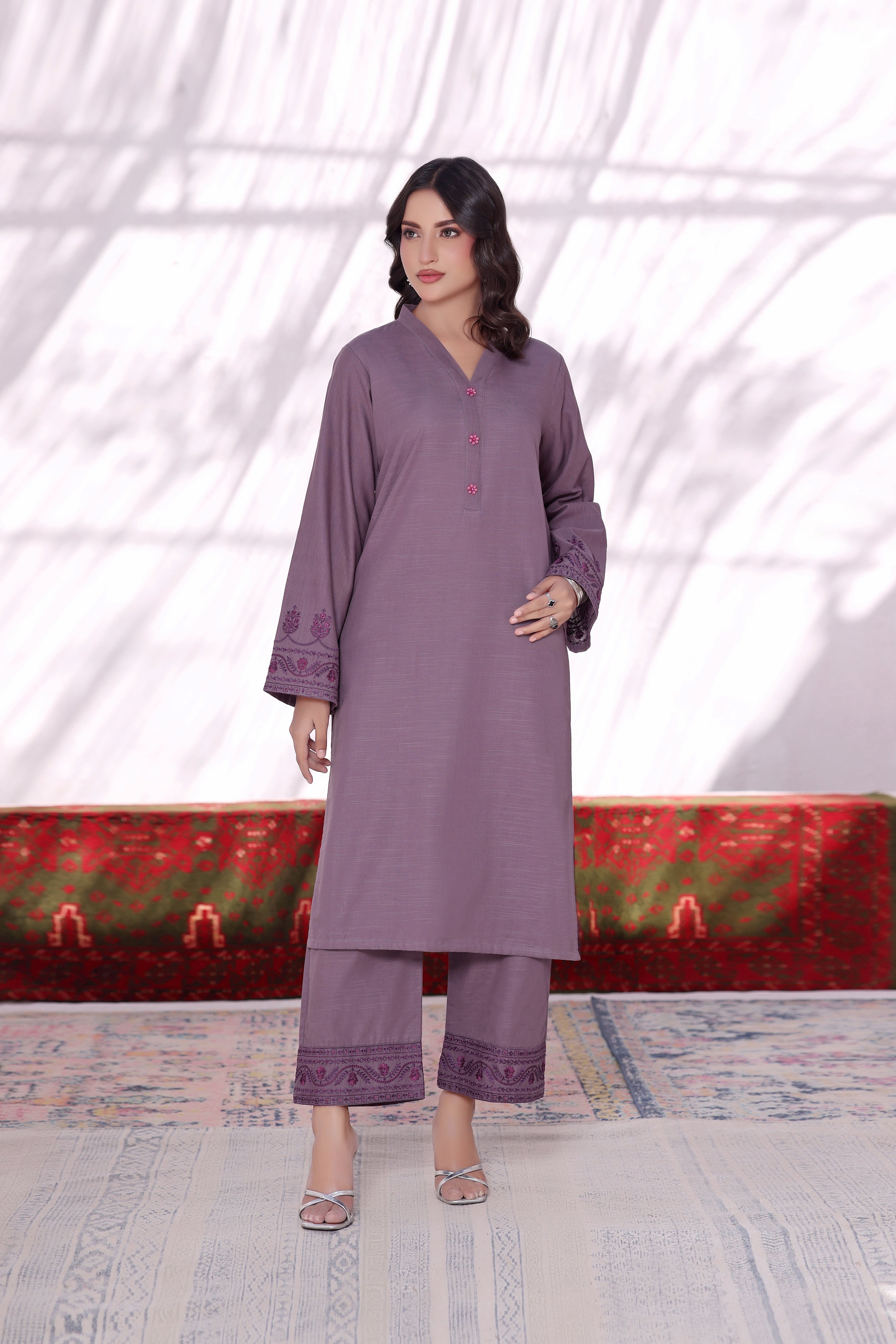 Blossom khaddar Embroidered 2PC Dress