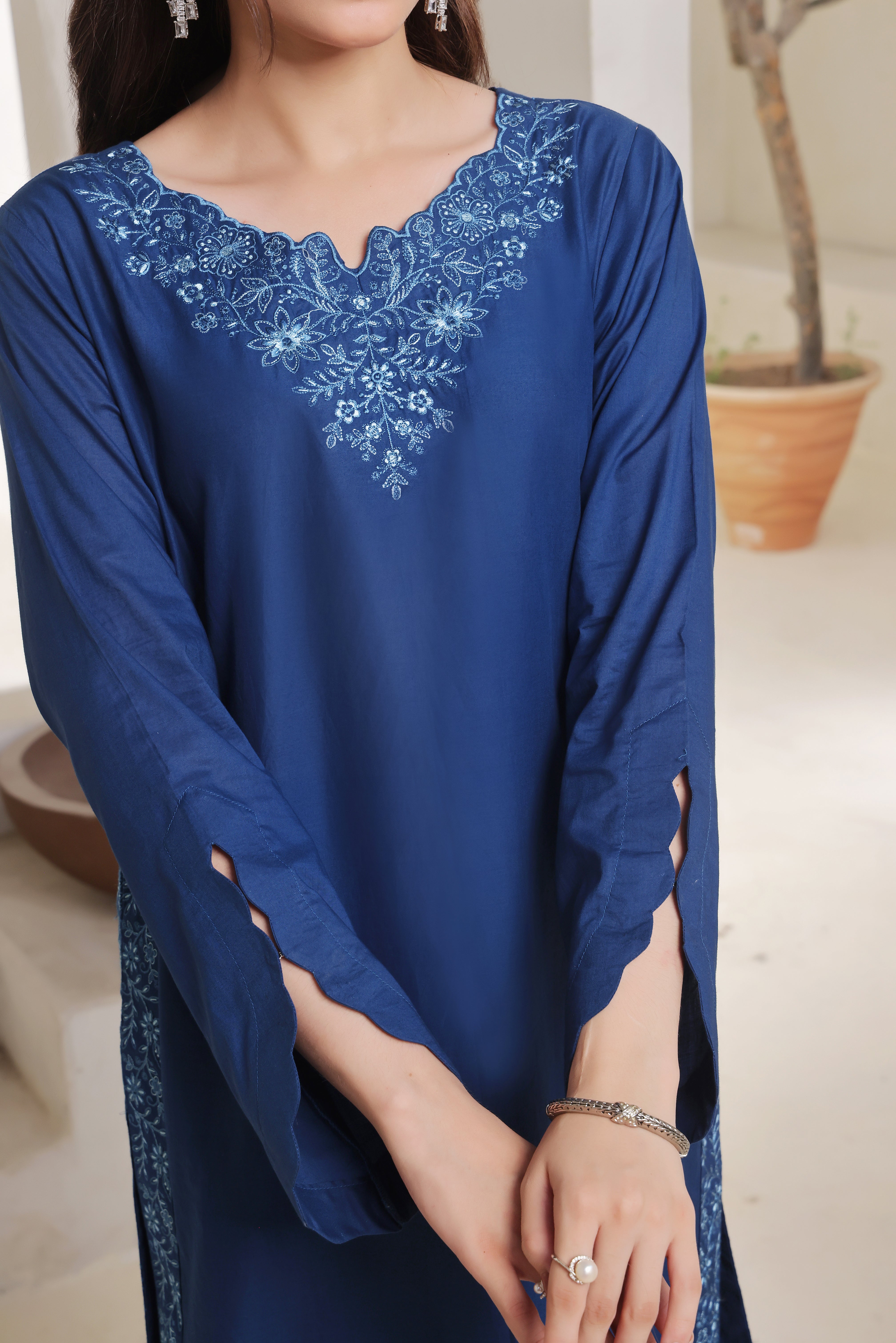 Clouds Embroidered 3PC Lawn Dress