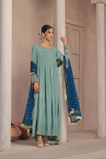 Load image into Gallery viewer, Zebaish Raw Silk Formal Stitched Dress
