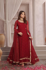 Load image into Gallery viewer, Gulaal Chiffon Formal Stitched Dress
