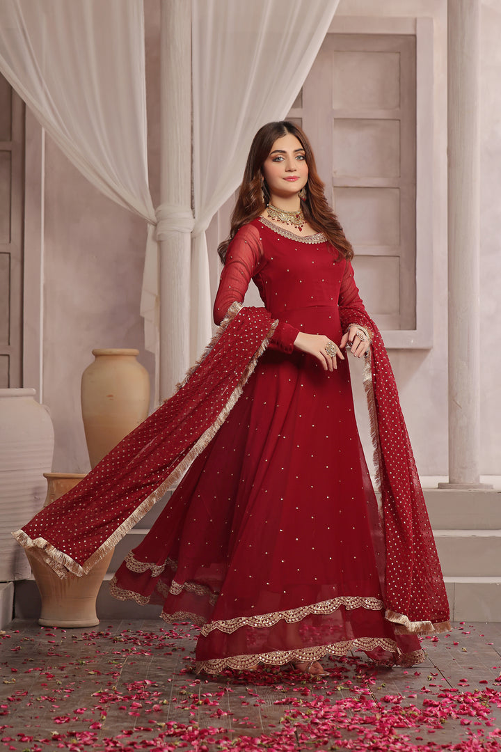 Gulaal Chiffon Formal Stitched Dress