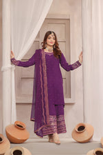 Load image into Gallery viewer, Jahan Aara Raw Silk Formal Stitched Dress
