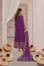 Load image into Gallery viewer, Jahan Aara Raw Silk Formal Stitched Dress
