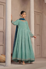 Load image into Gallery viewer, Zebaish Raw Silk Formal Stitched Dress
