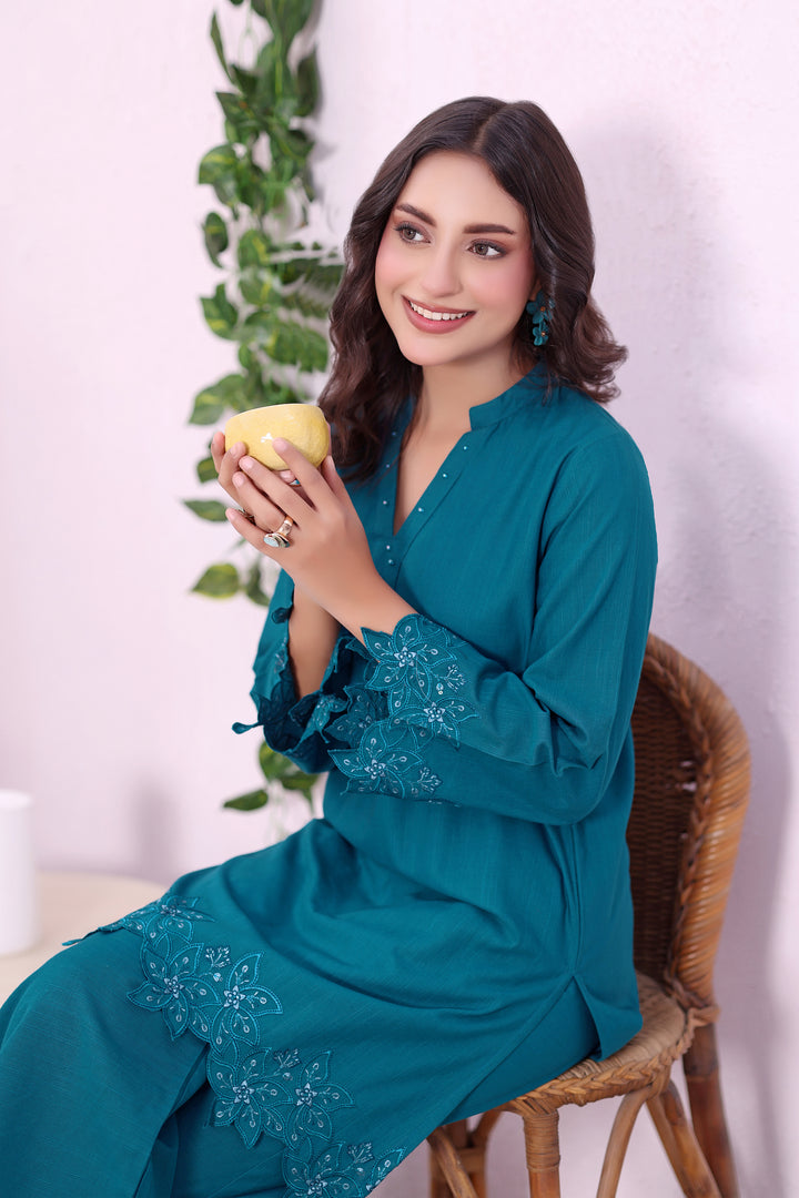 Frost khaddar Embroidered 2PC Dress