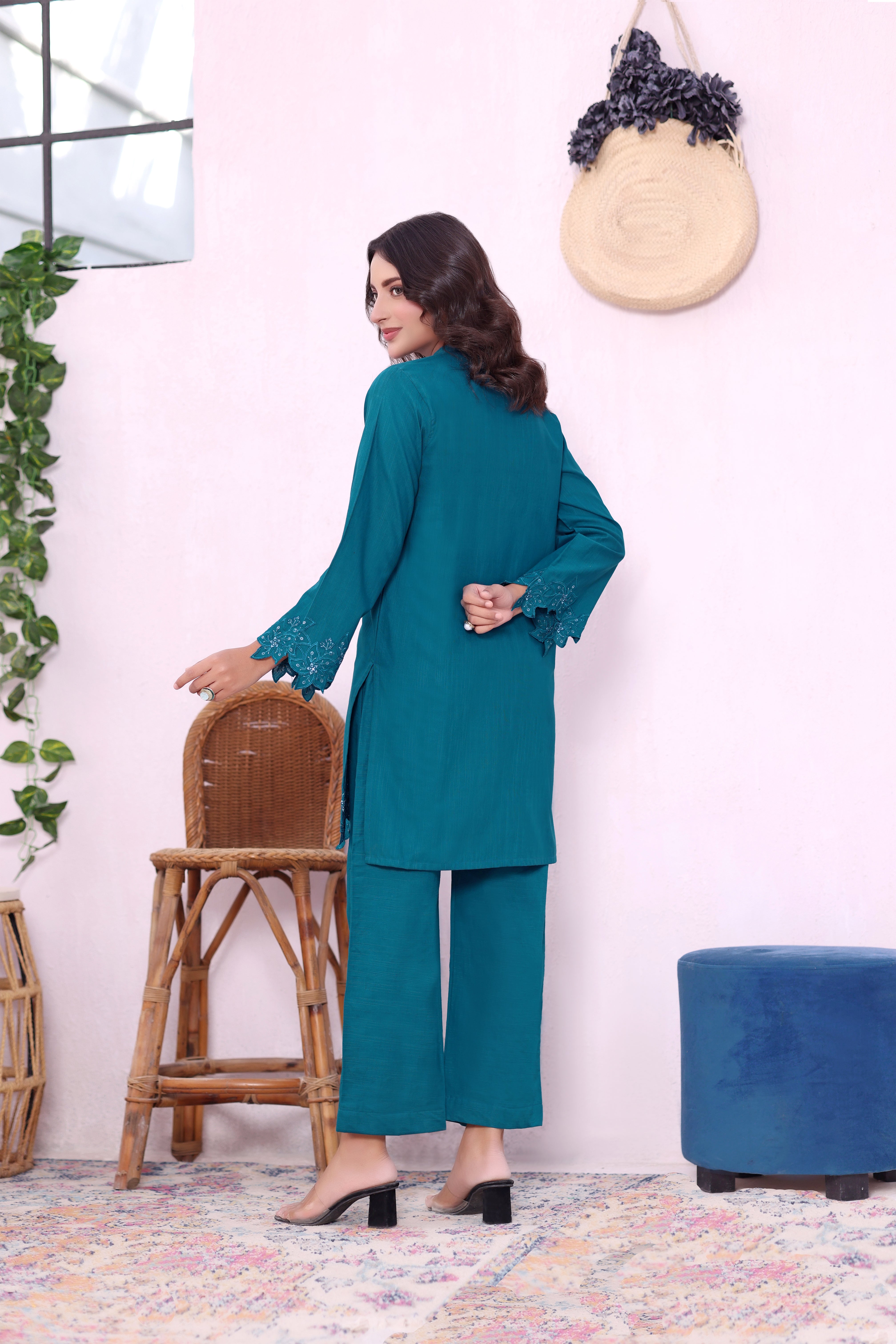 Frost khaddar Embroidered 2PC Dress