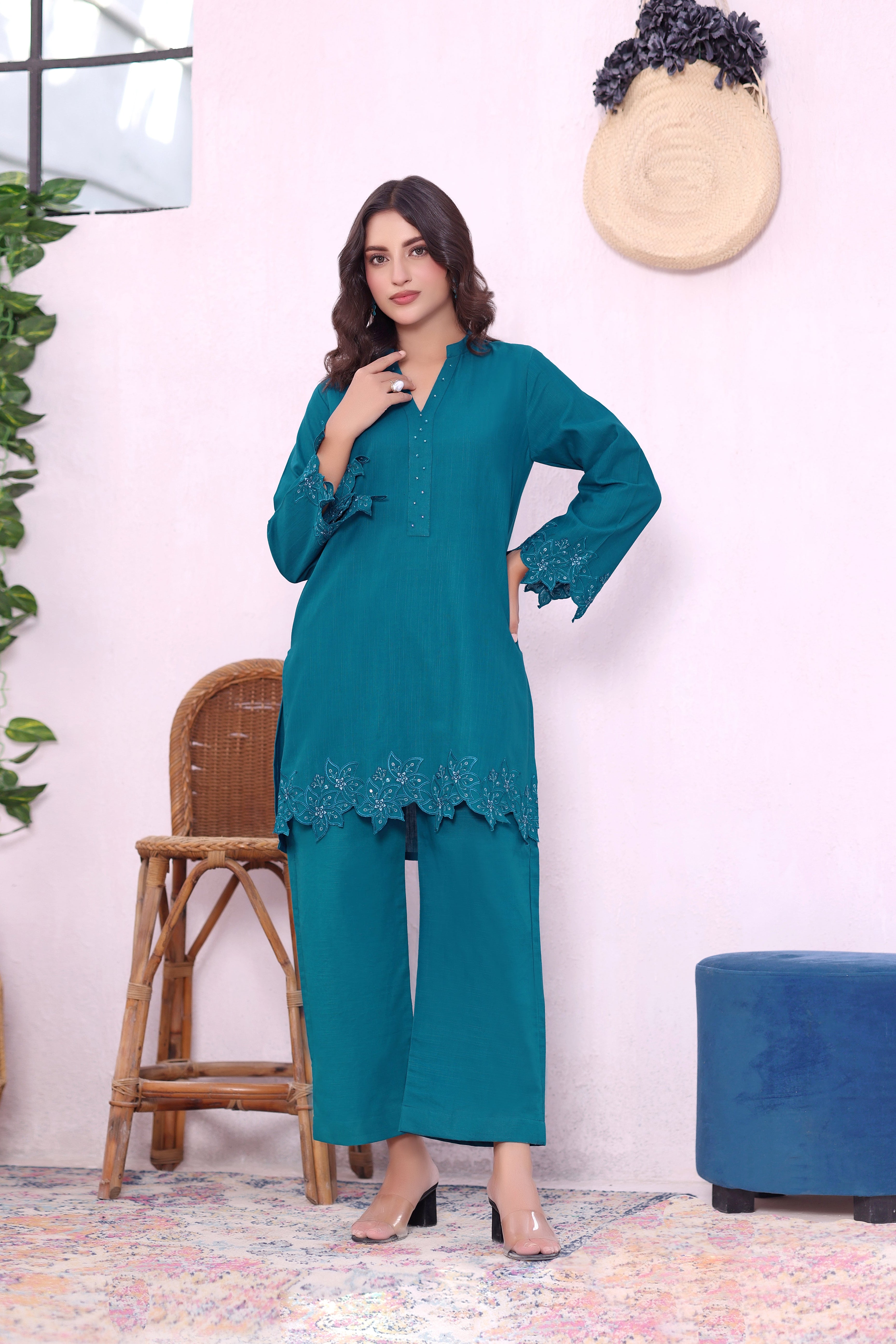 Frost khaddar Embroidered 2PC Dress
