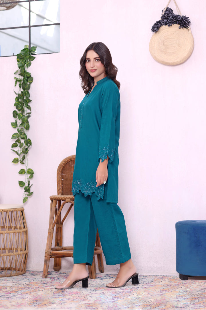 Frost khaddar Embroidered 2PC Dress