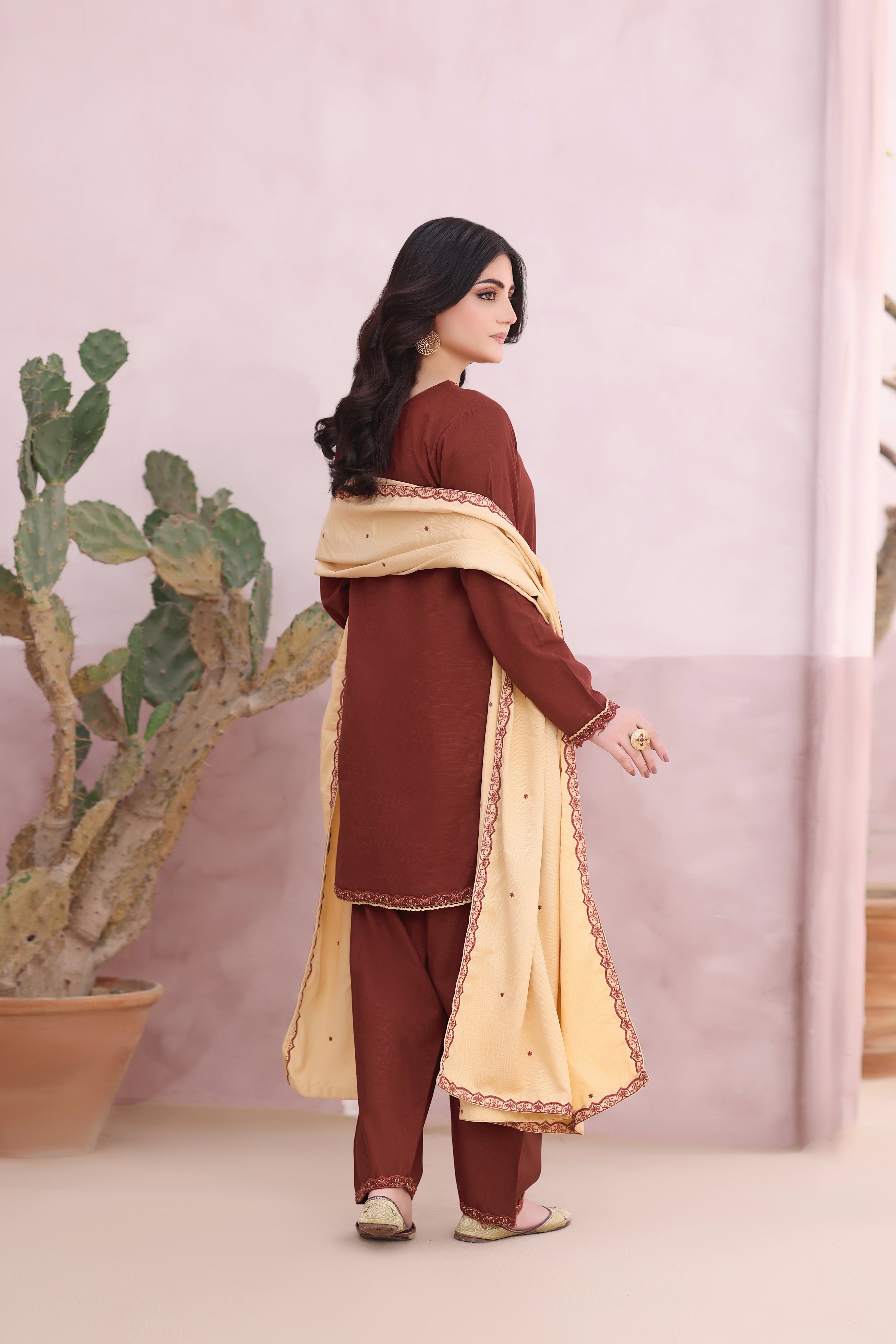 Garnet Khaddar 3PC Dress