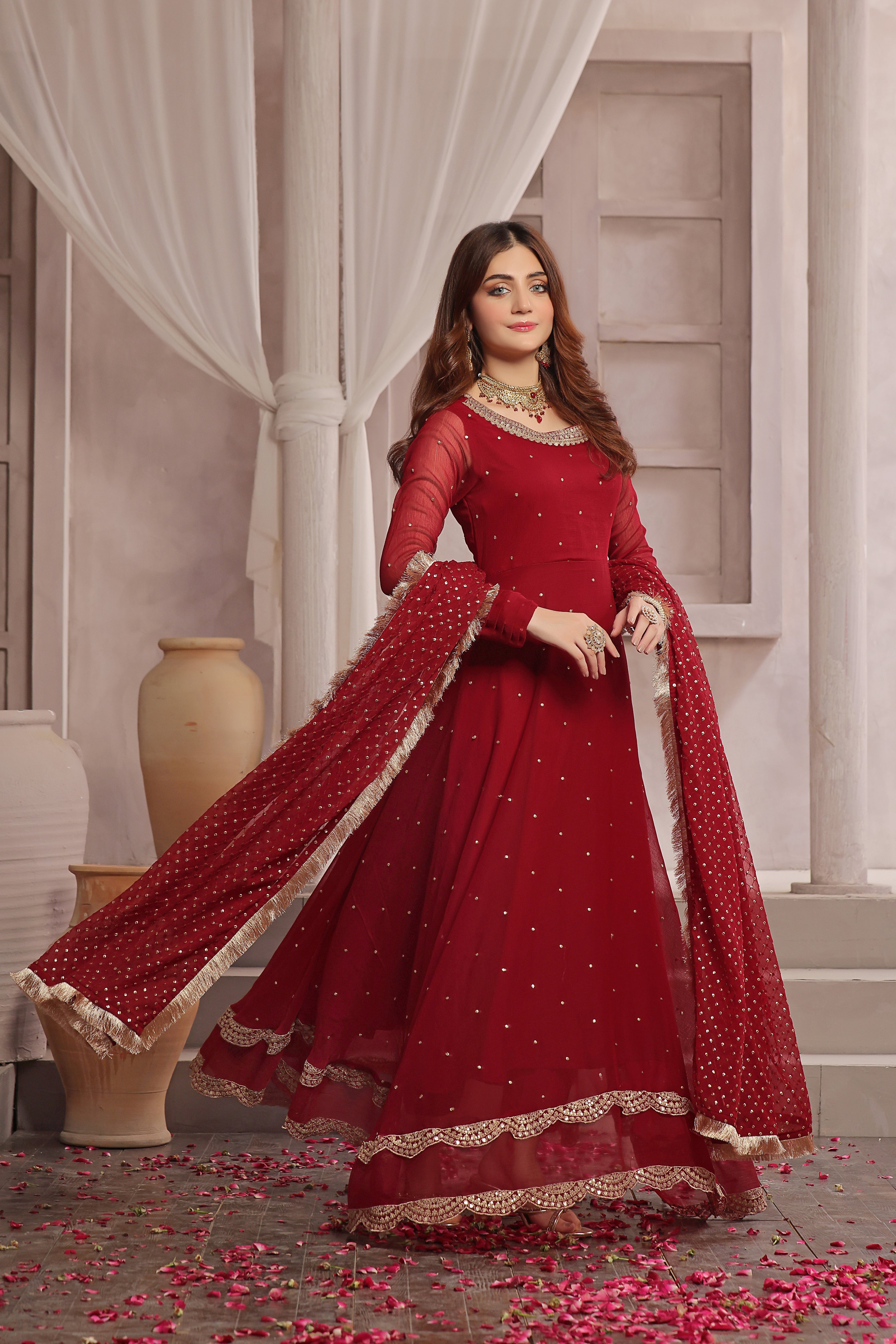 Gulaal Chiffon Formal Stitched Dress