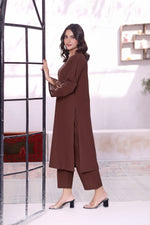 Load image into Gallery viewer, Hazel khaddar Embroidered 2PC Dress

