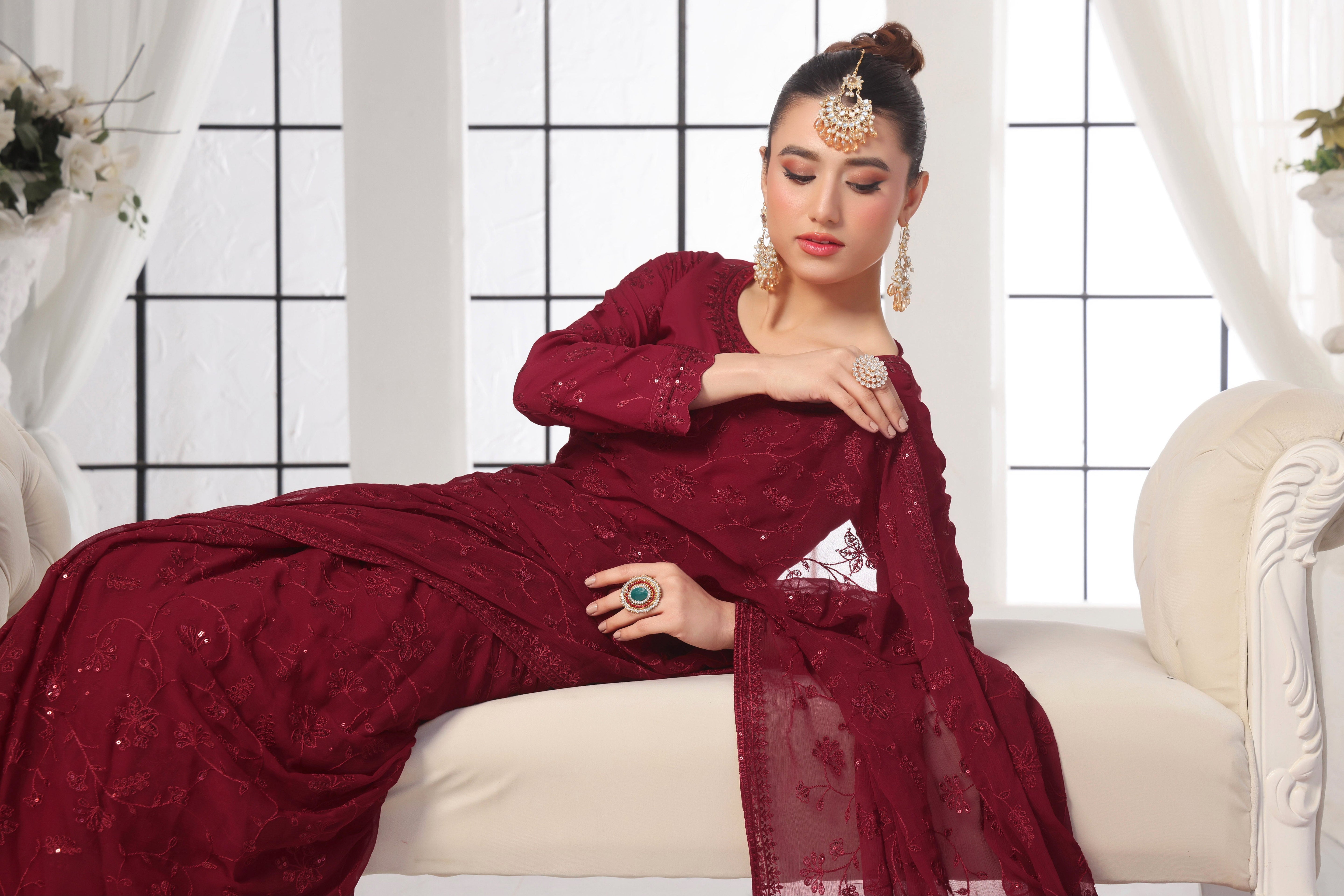 Luxeurs Affordable Embroidered Pakistani Lawn Dresses Size Chart