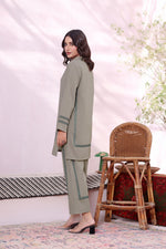 Load image into Gallery viewer, Mint khaddar Embroidered 2PC Dress
