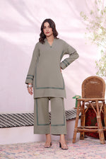 Load image into Gallery viewer, Mint khaddar Embroidered 2PC Dress
