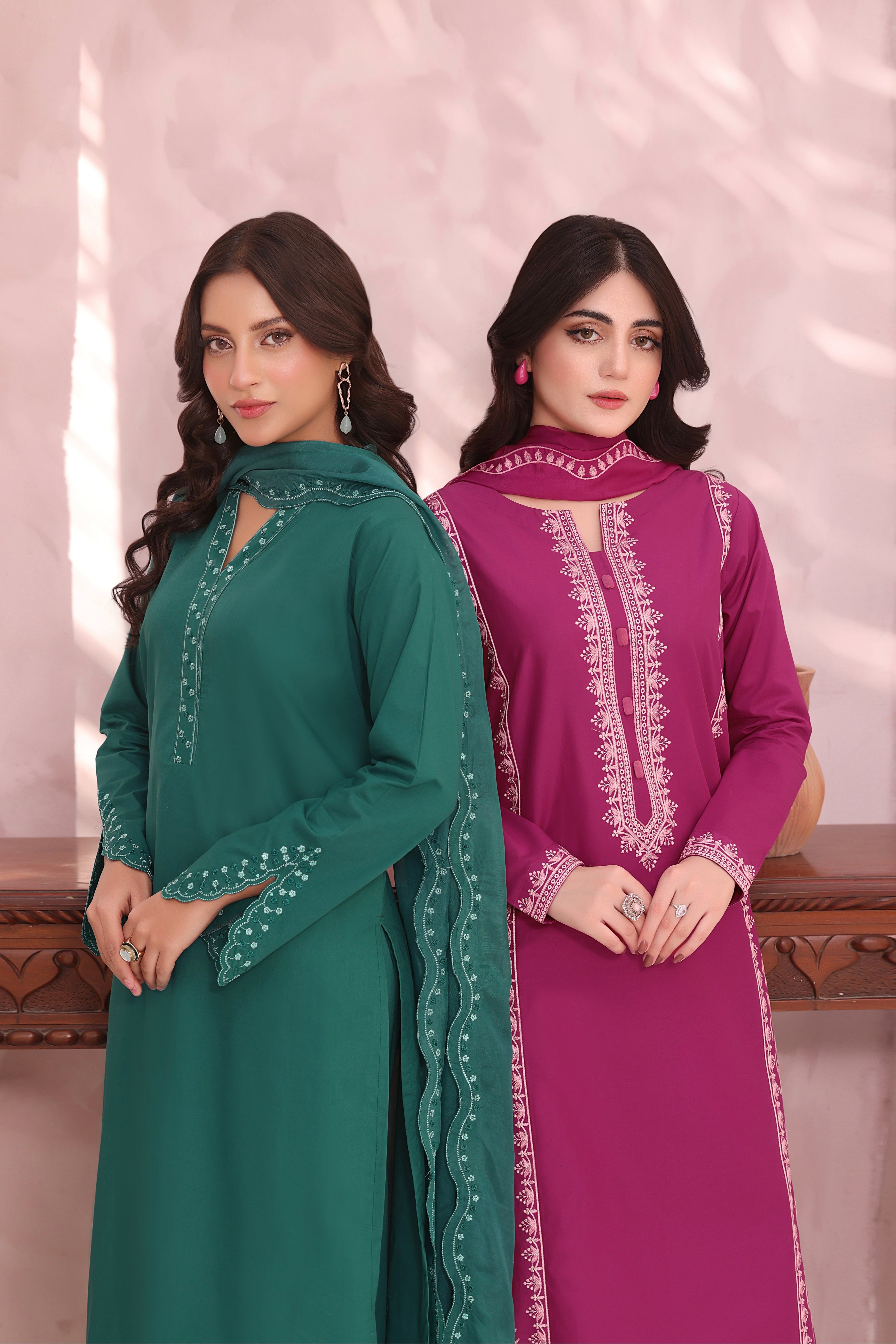 Sofia Embroidered 3PC Lawn Dress