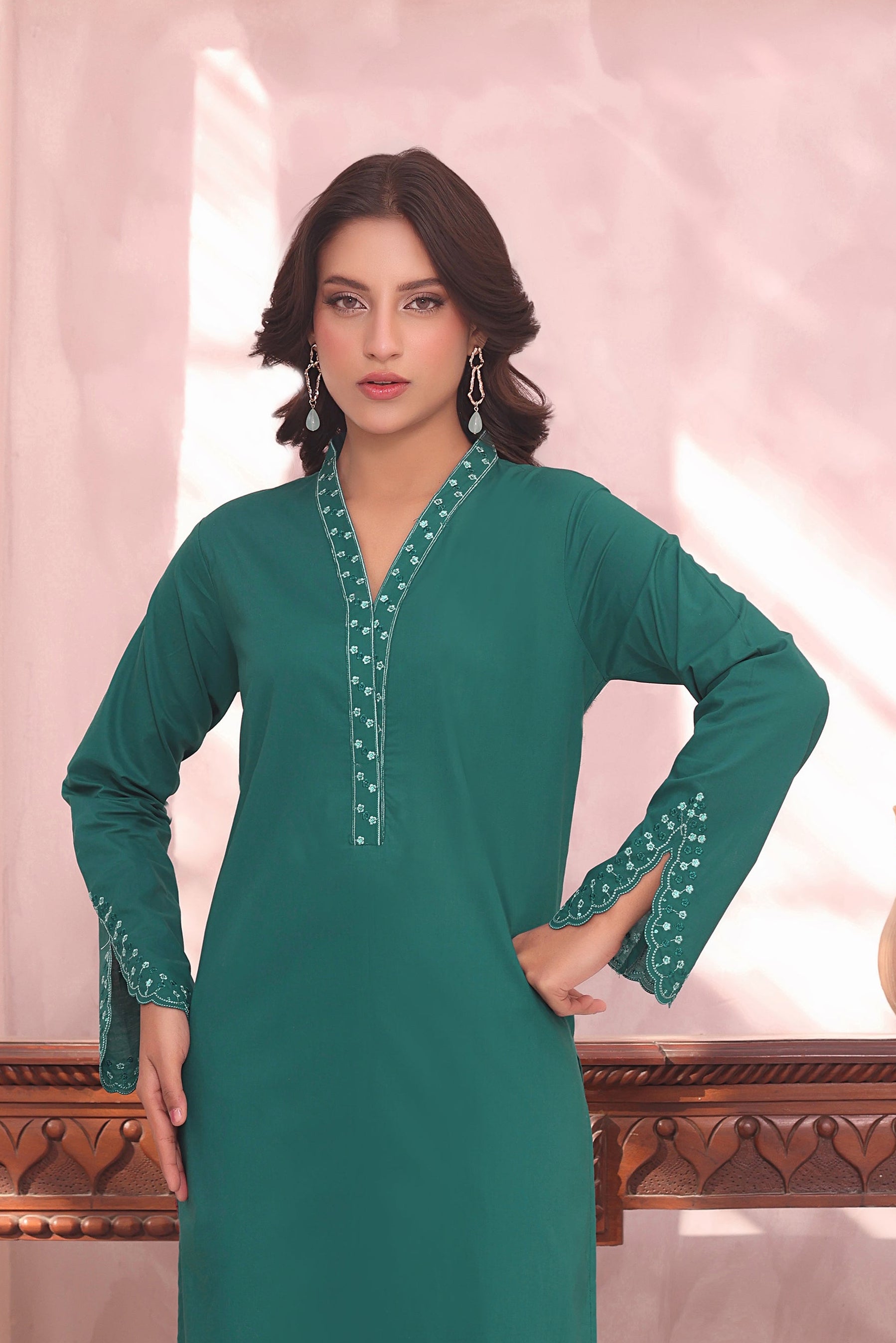 Sofia Embroidered 3PC Lawn Dress