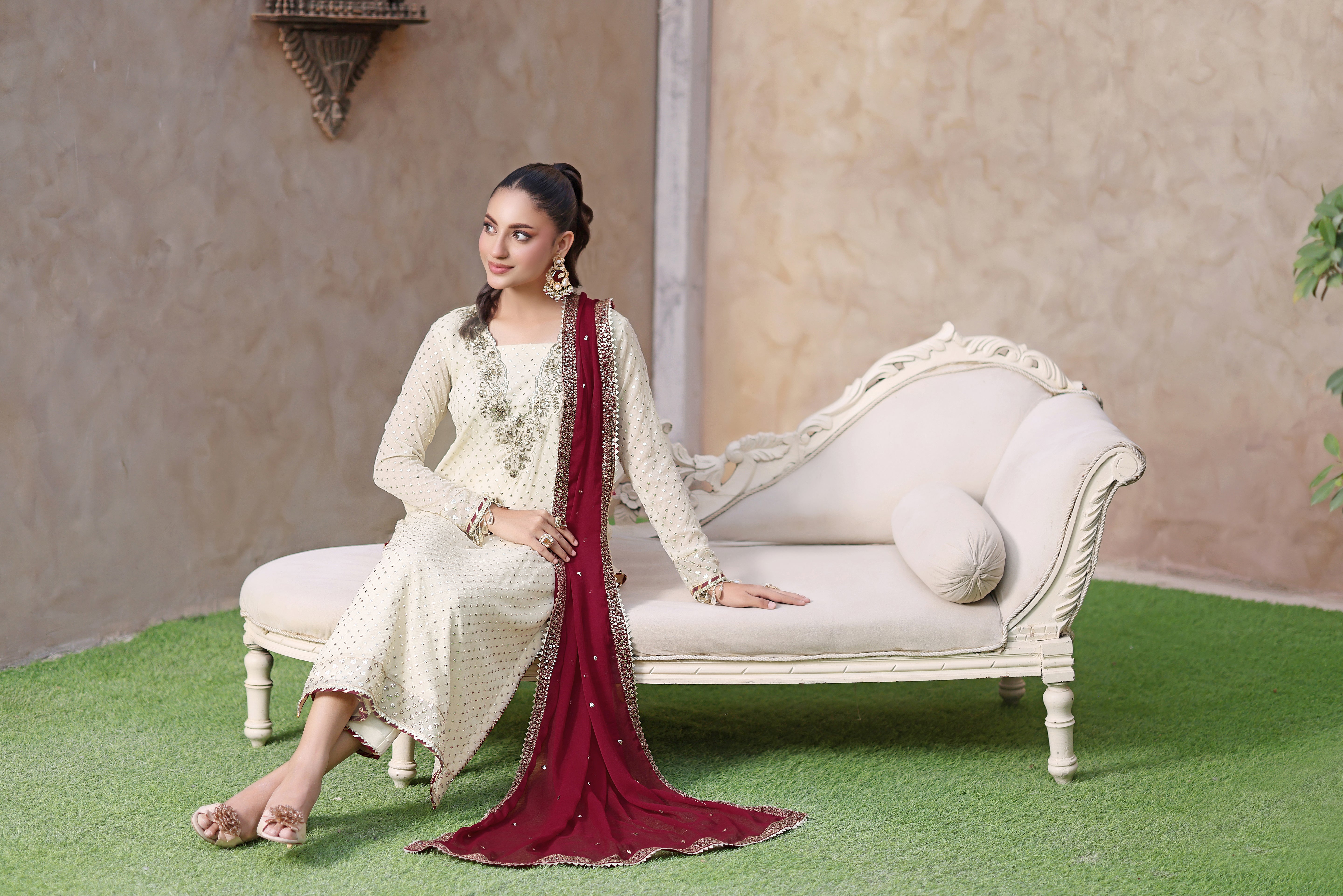 Tabeer Chiffon 3PC Formal Dress
