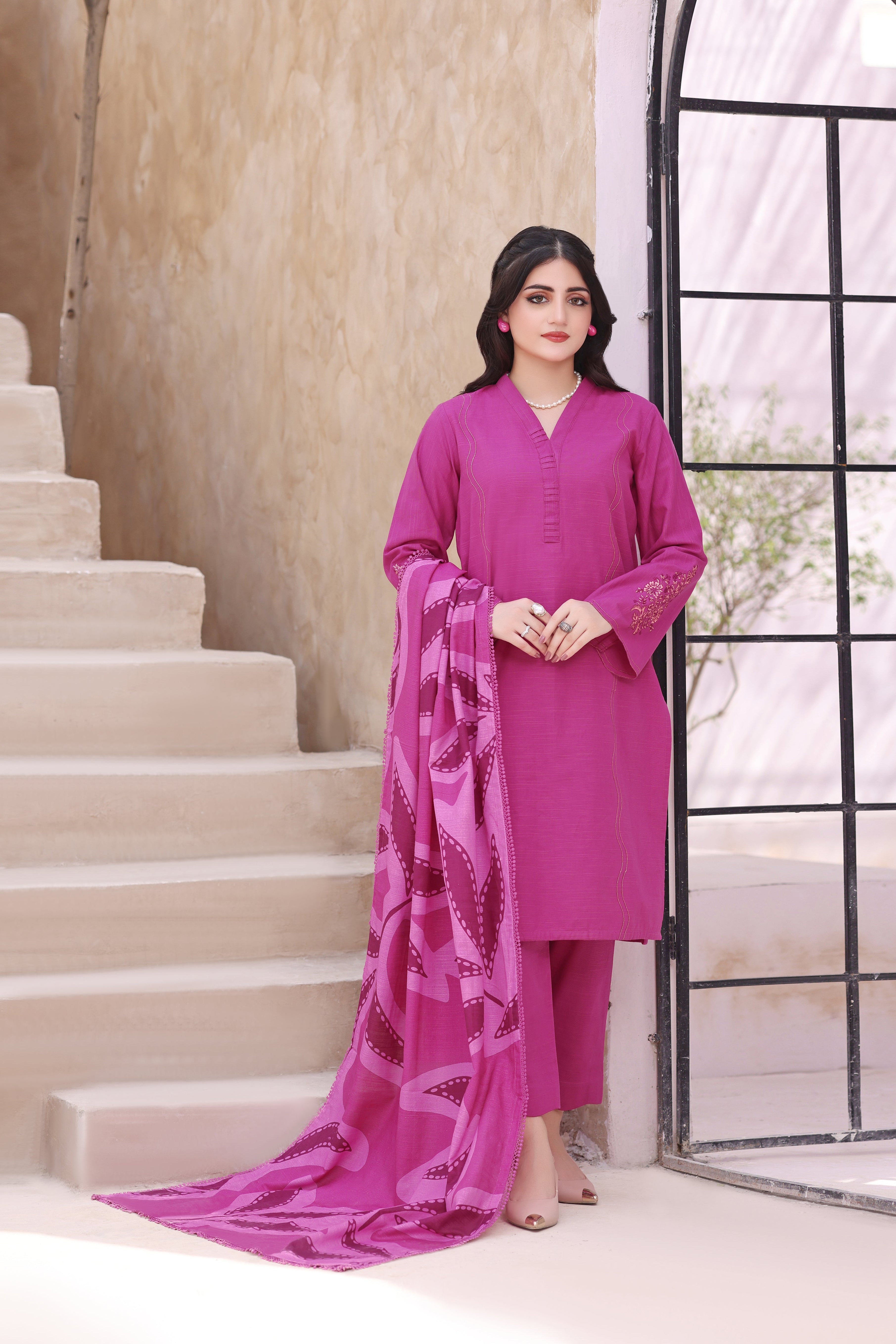 Barbie Khaddar 3PC Dress