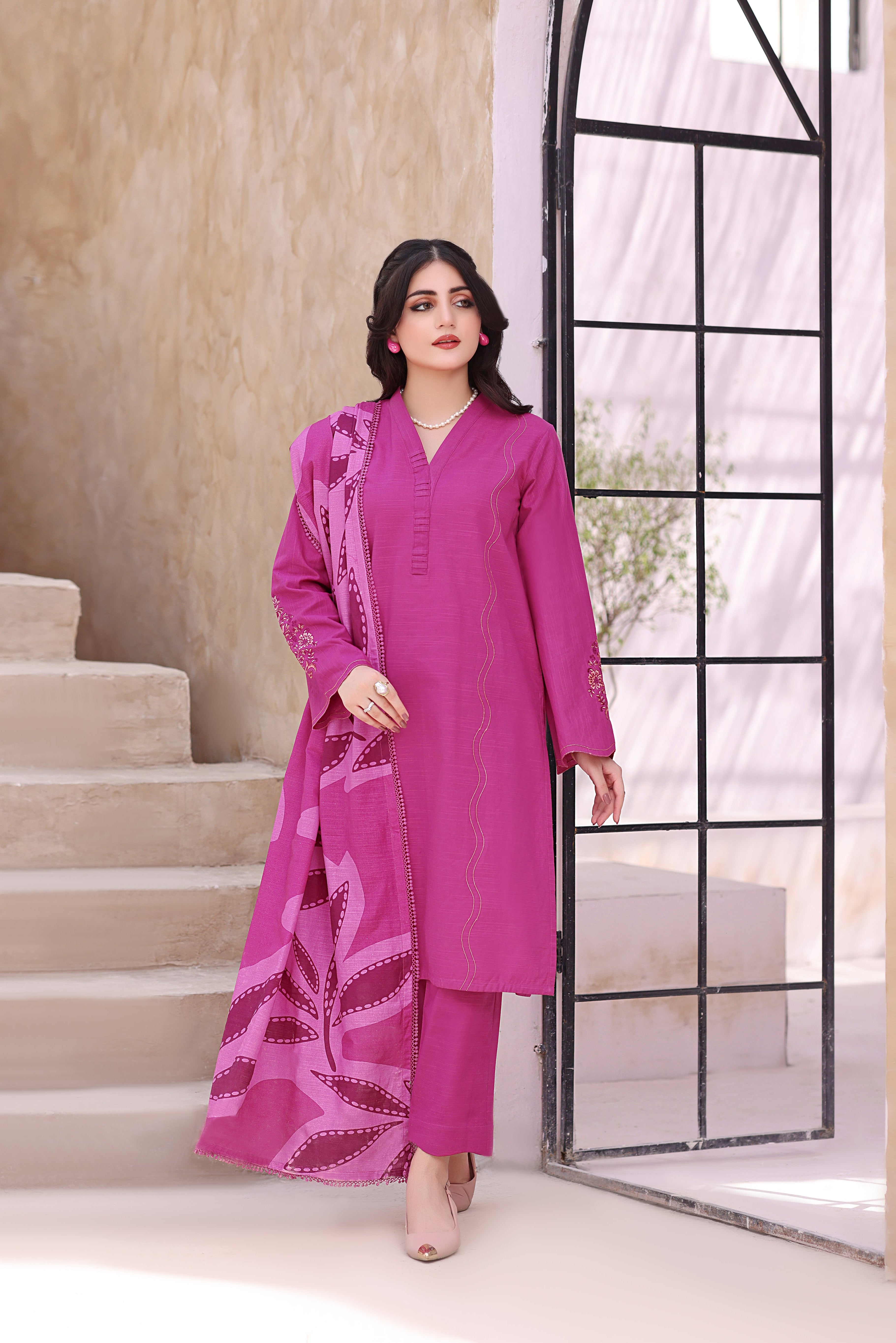 Barbie Khaddar 3PC Dress