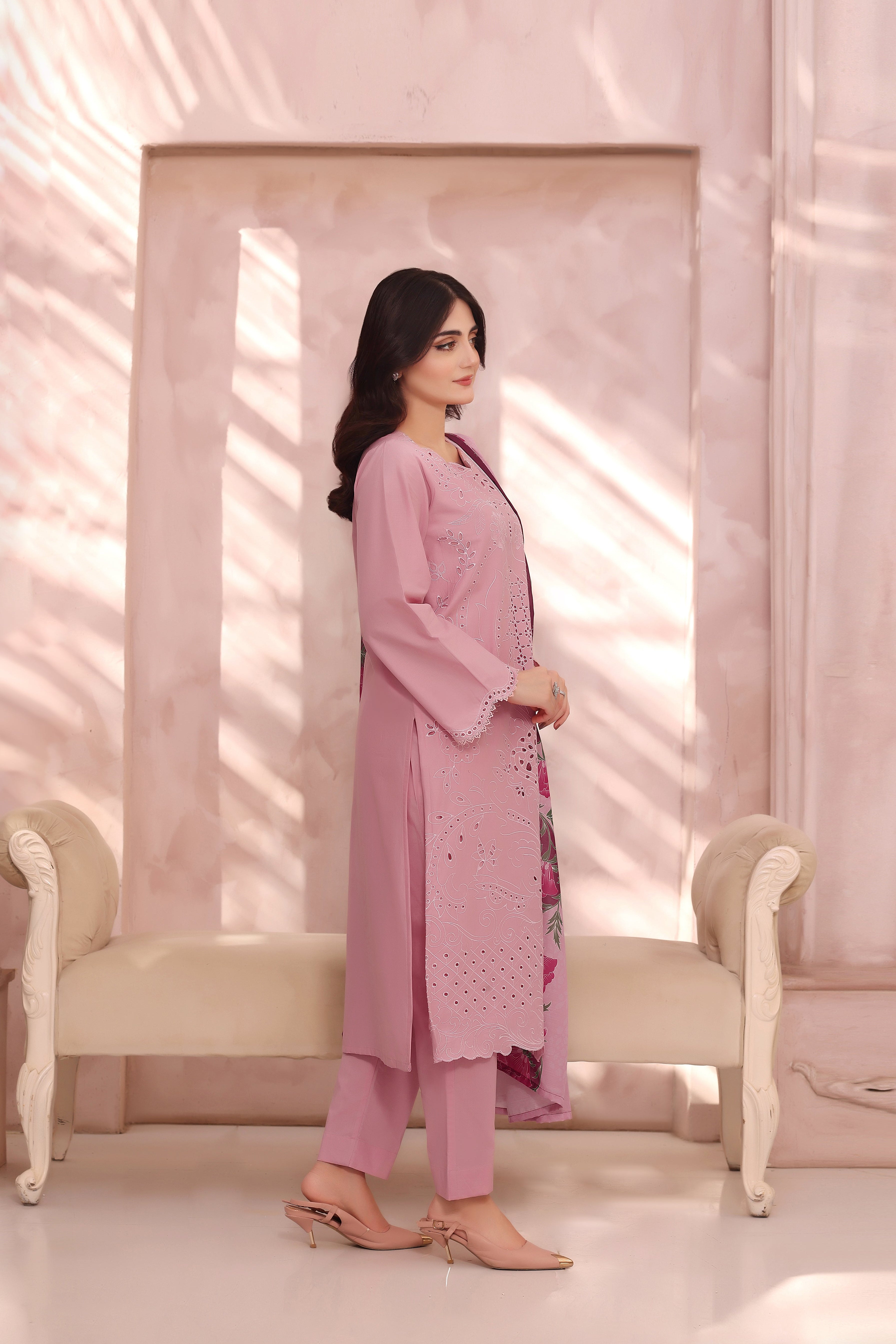 Buttercup Schiffli 3PC Lawn Dress