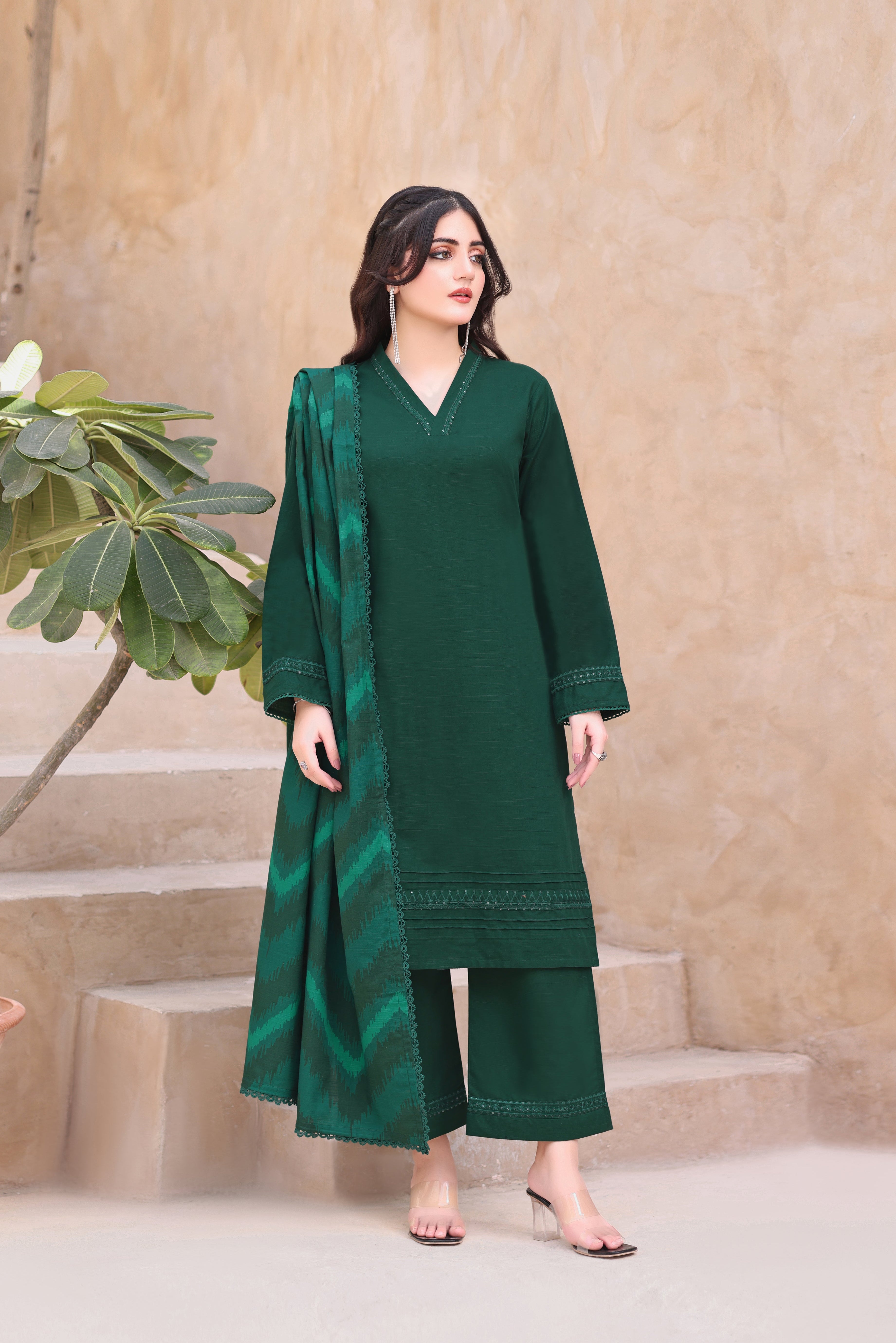 Dazzle Khaddar 3PC Dress