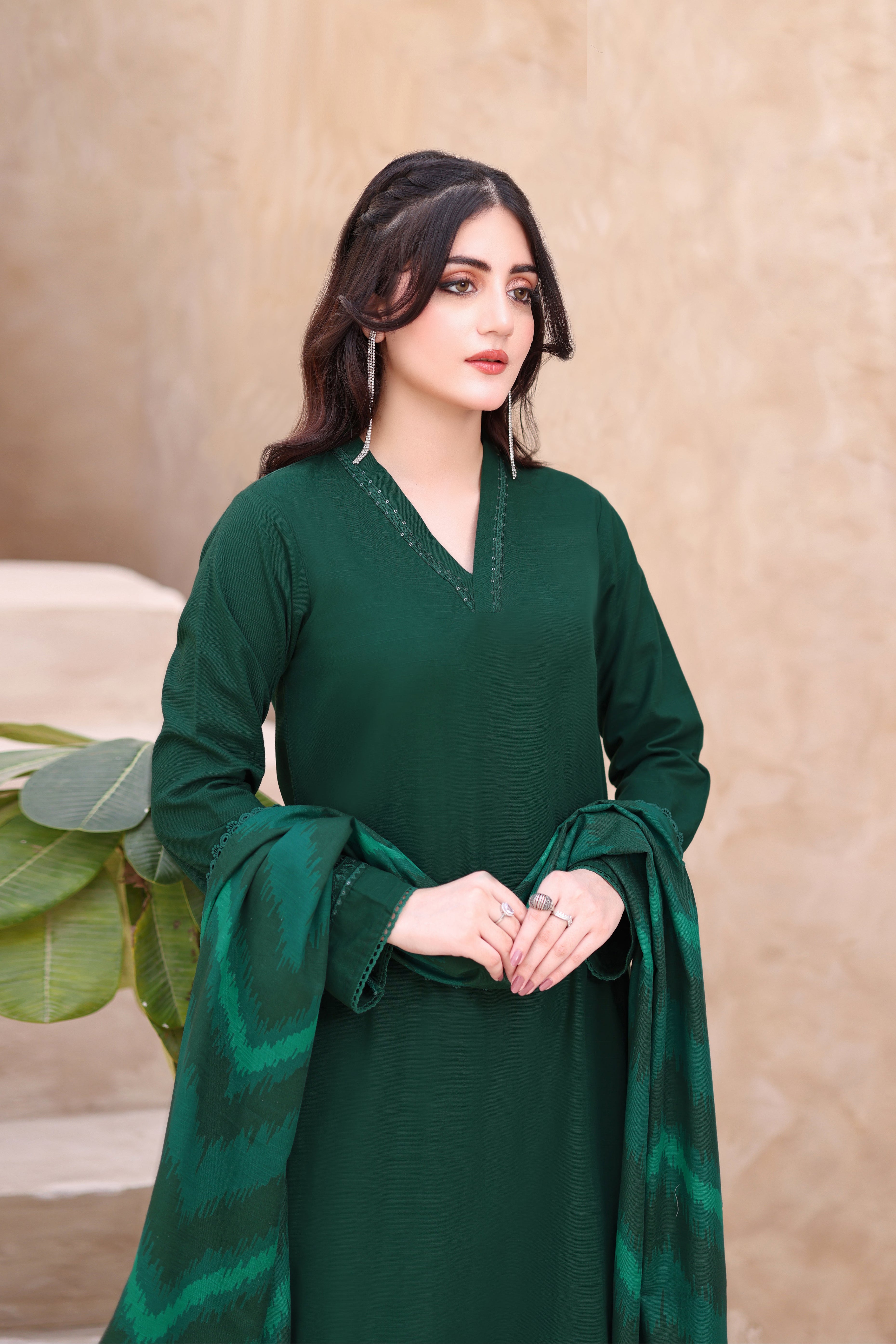 Dazzle Khaddar 3PC Dress