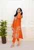 Sunset Embroidered Cotton Stitched Dress