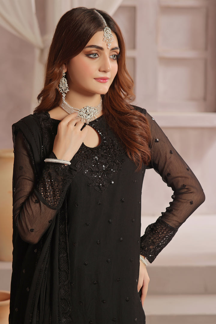 Chandni Stitched Formal Chiffon Dress