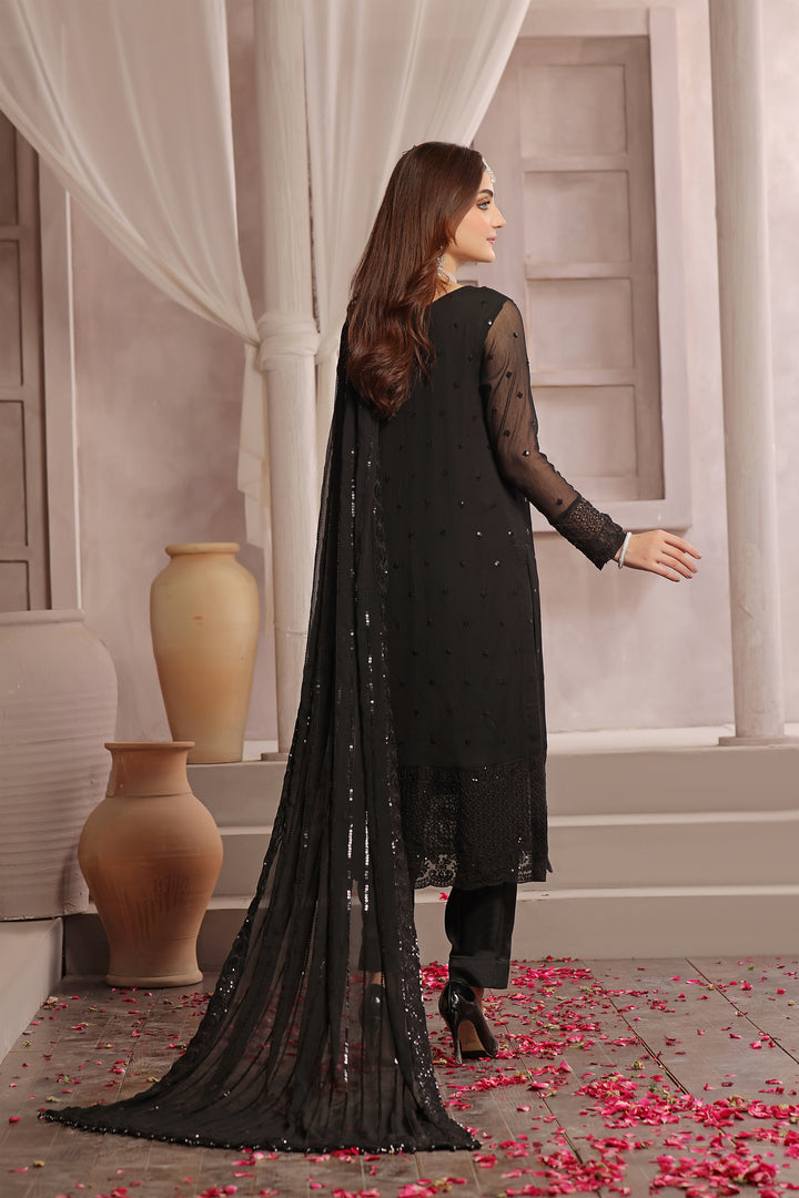 Chandni Stitched Formal Chiffon Dress