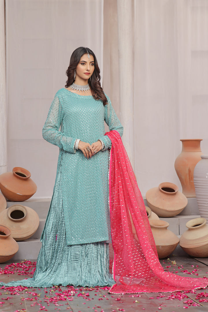 Hoor Chiffon Formal Stitched Dress