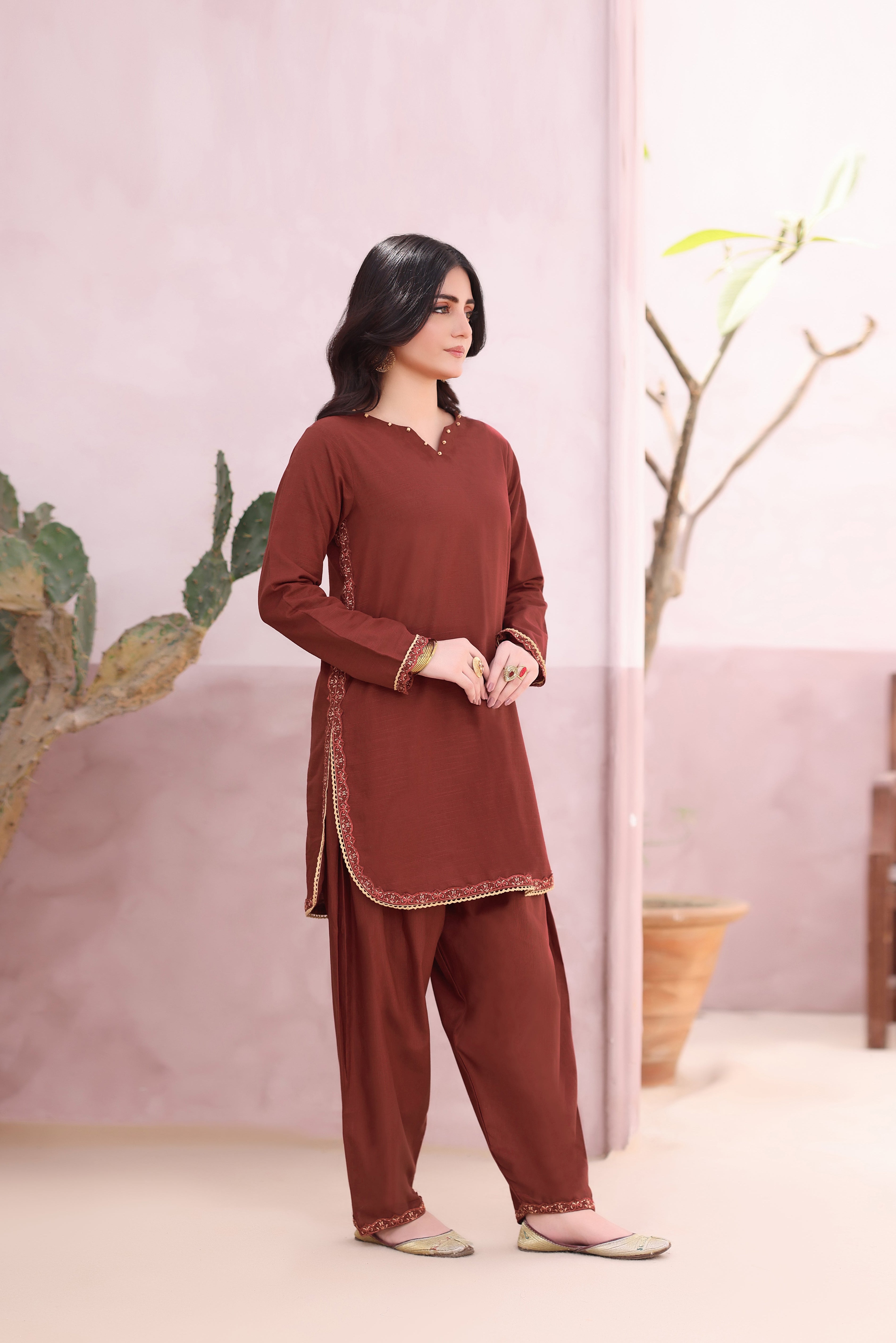 Garnet Khaddar 2PC Dress