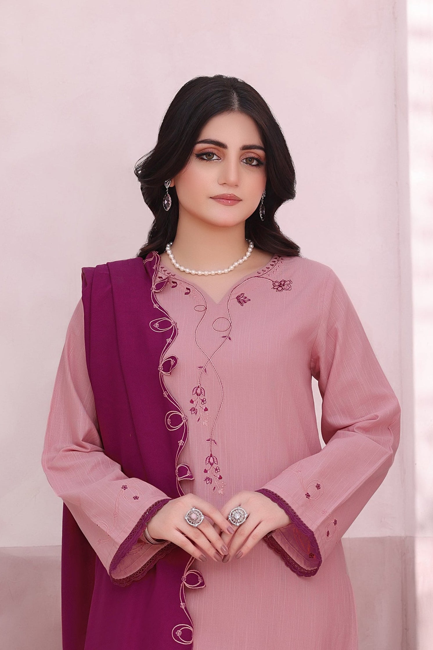 Glow Khaddar 3PC Dress