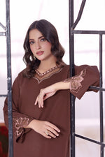 Load image into Gallery viewer, Hazel khaddar Embroidered 2PC Dress

