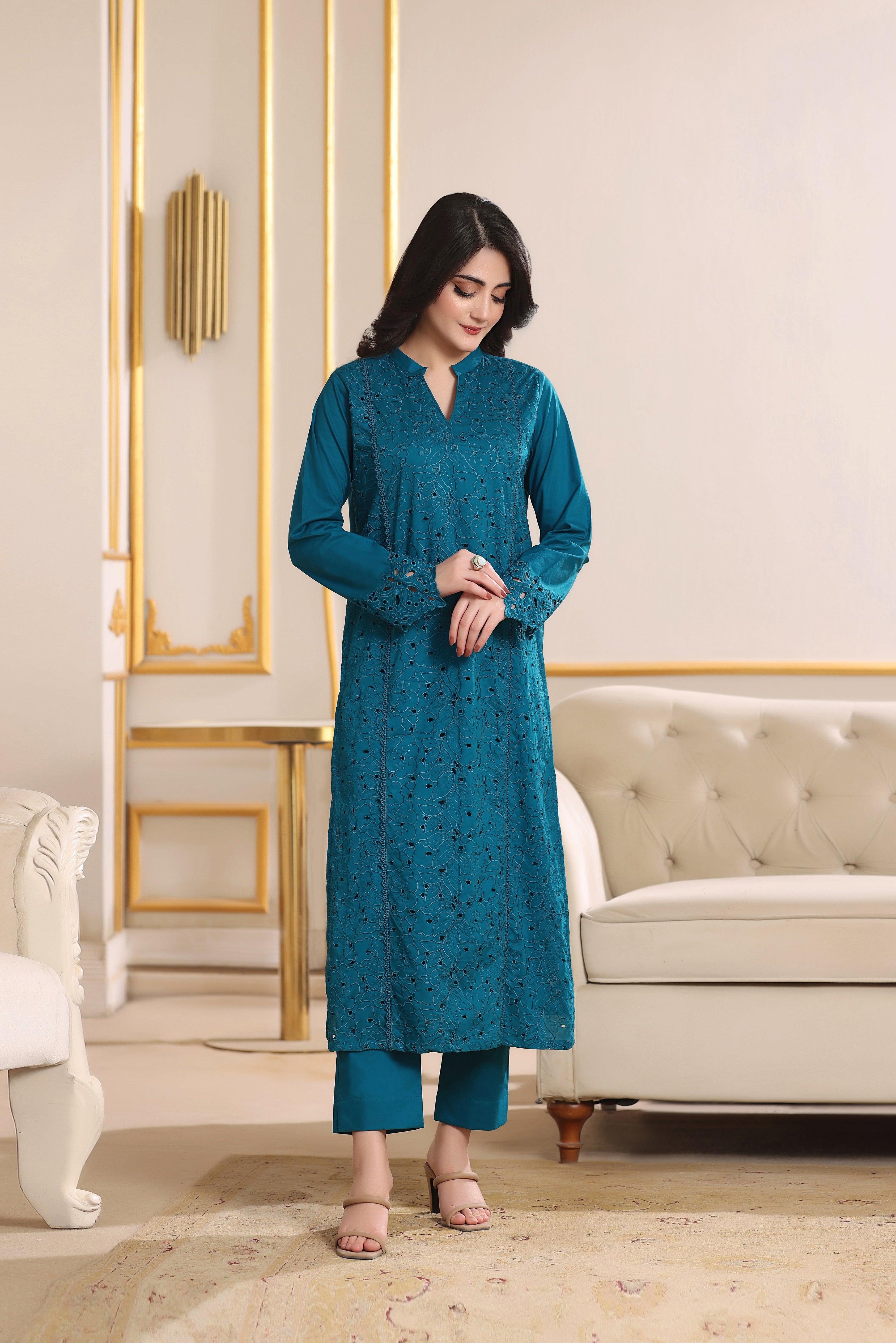 Lovebird Embroidered 3PC Lawn Dress