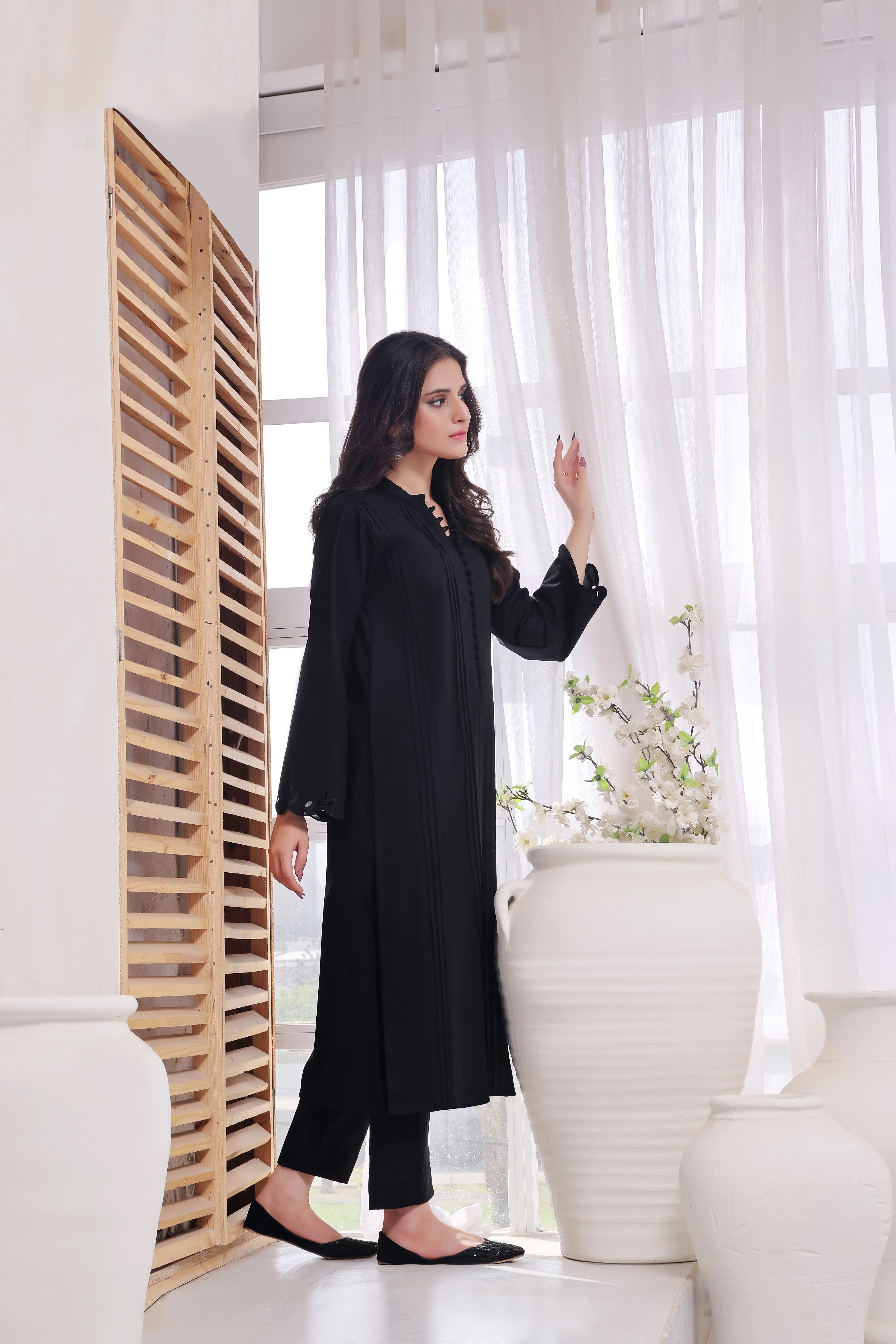 Raven Embroidered Lawn 2PC Dress