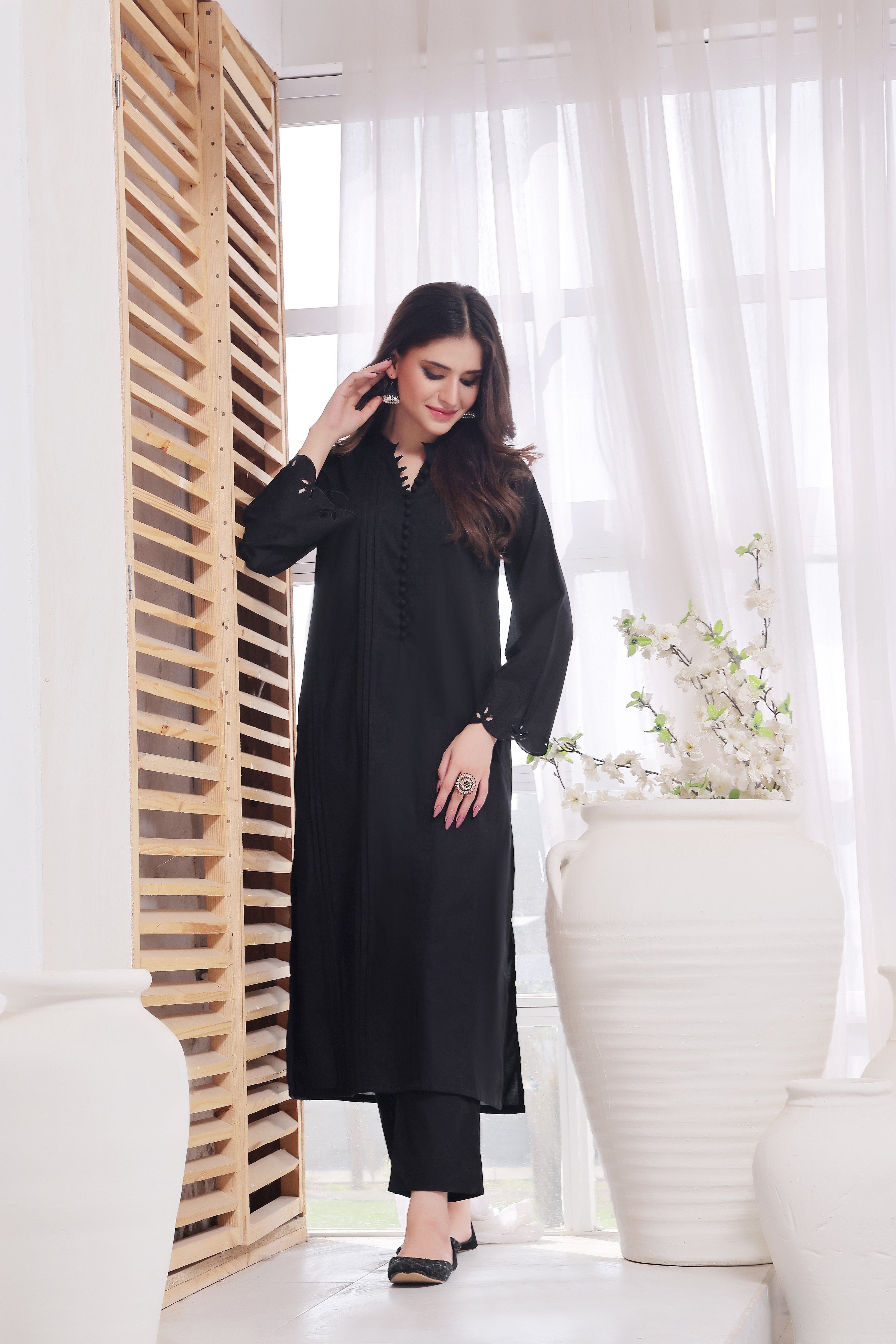 Raven Embroidered Lawn 2PC Dress