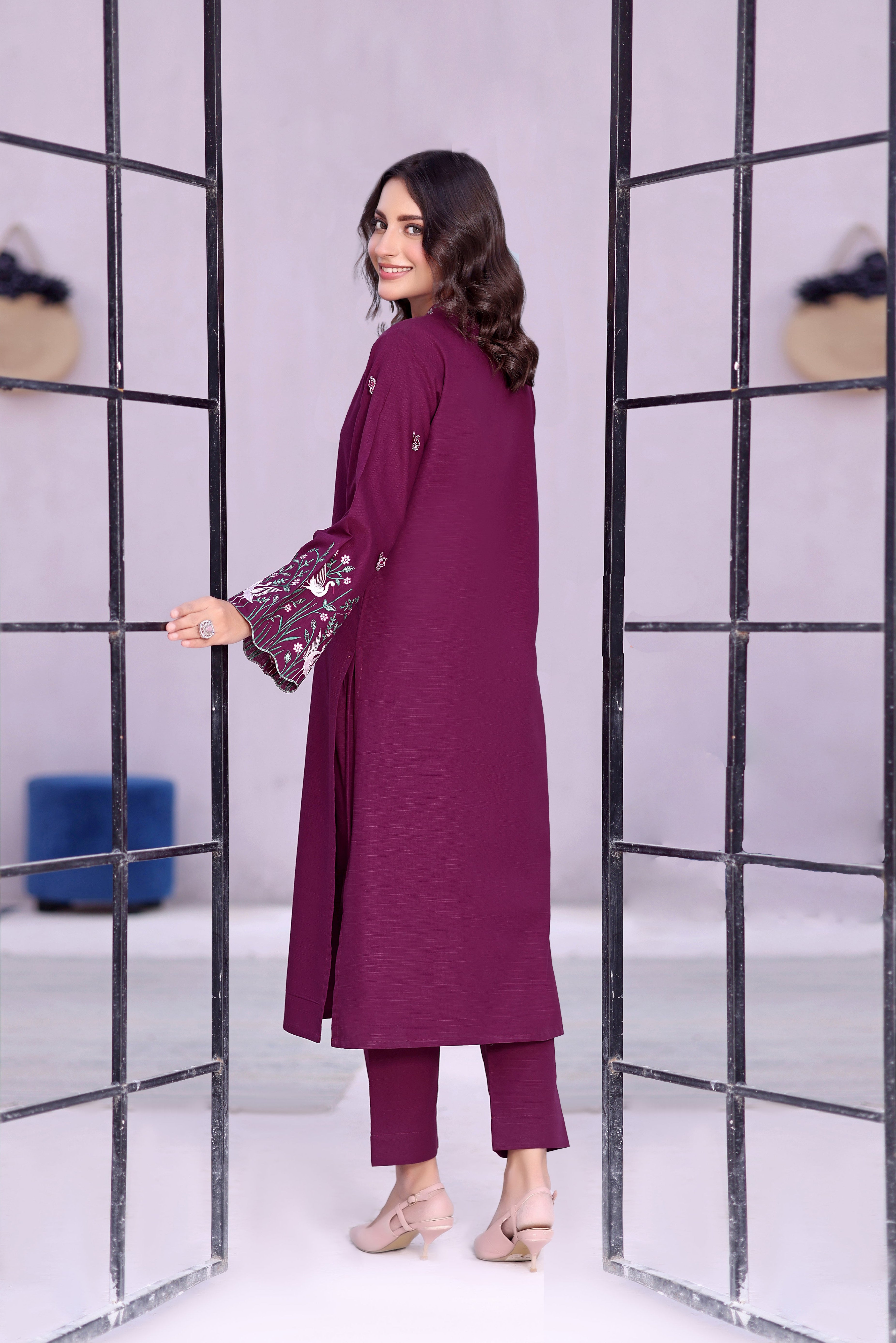 Slay khaddar Embroidered 2PC Dress