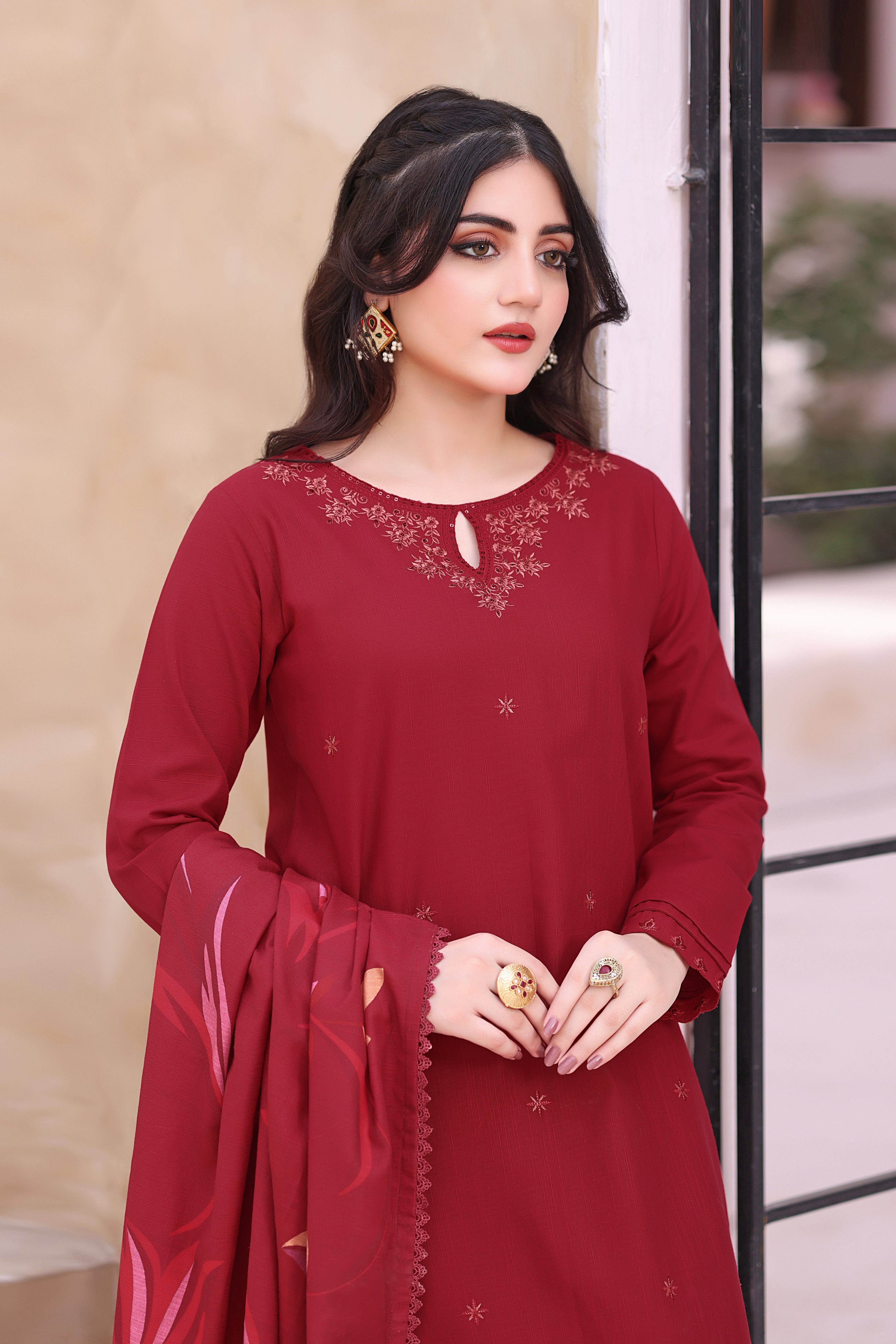 Sparkle Khaddar 3PC Dress