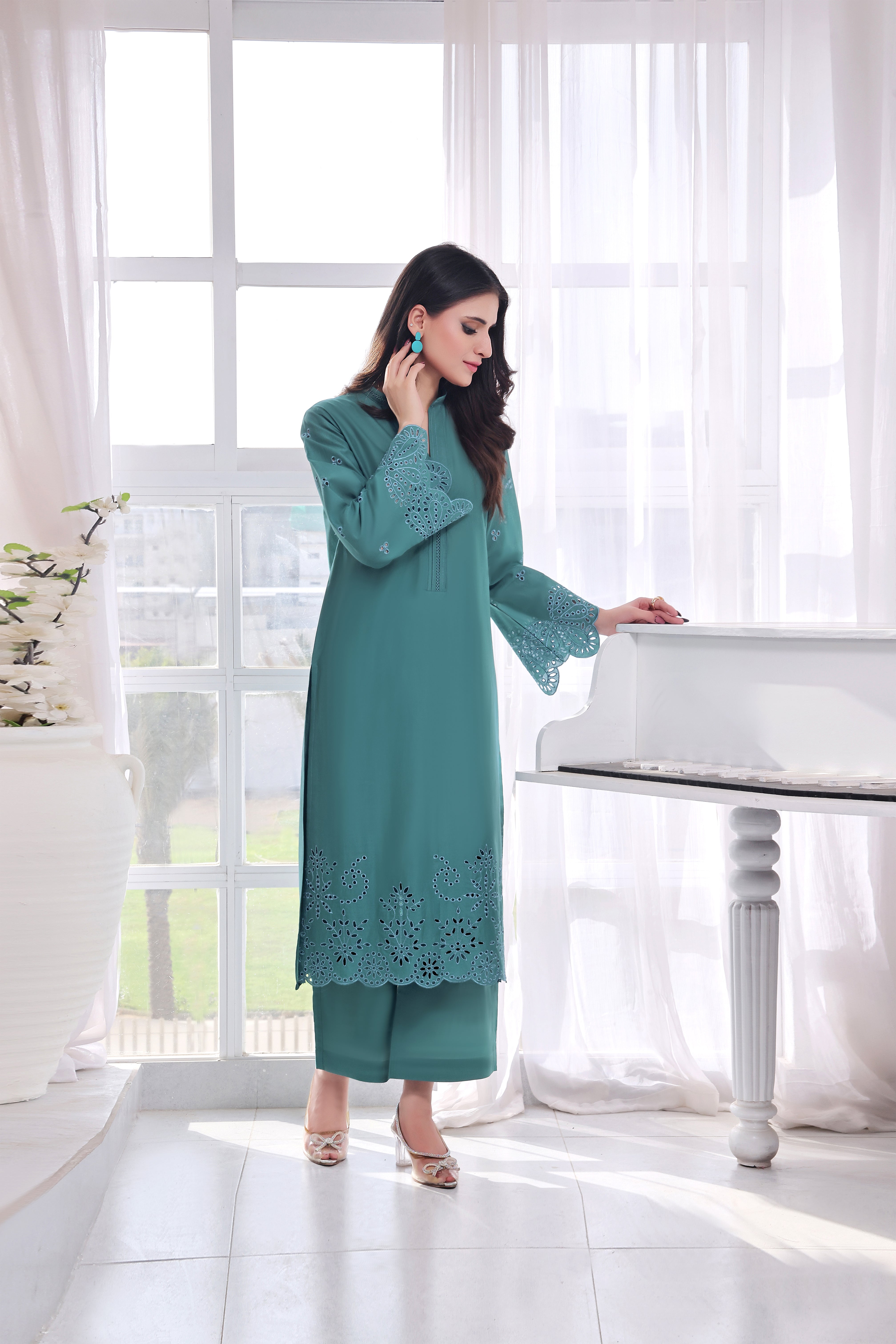 Zephyr Embroidered Lawn 2PC Dress