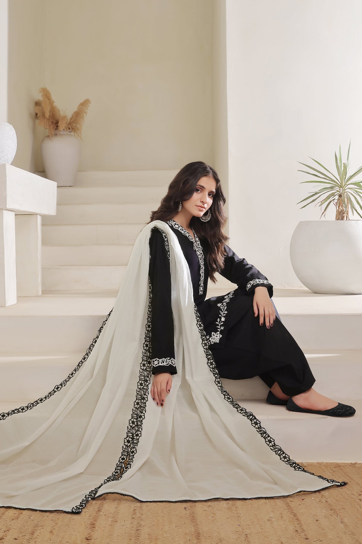 Eclipse Embroidered 3PC Lawn Dress