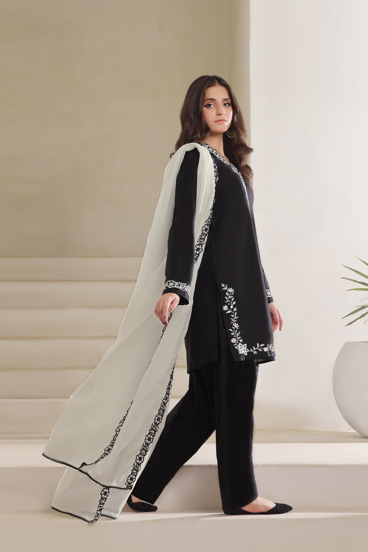 Eclipse Embroidered 3PC Lawn Dress