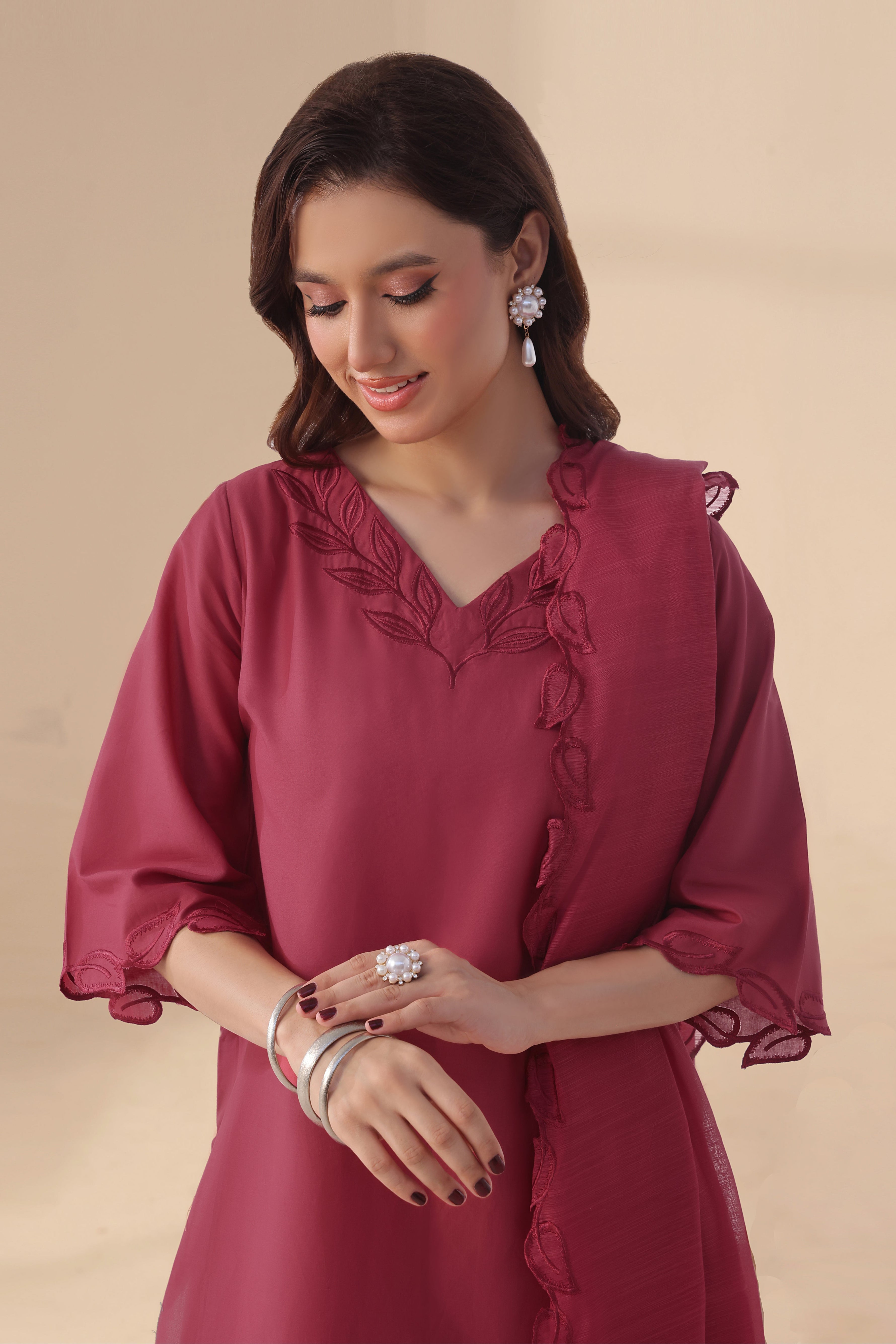 Meadow Embroidered 3PC Lawn Dress