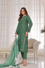 Load image into Gallery viewer, Mezzora Embroidered 3PC Lawn Dress
