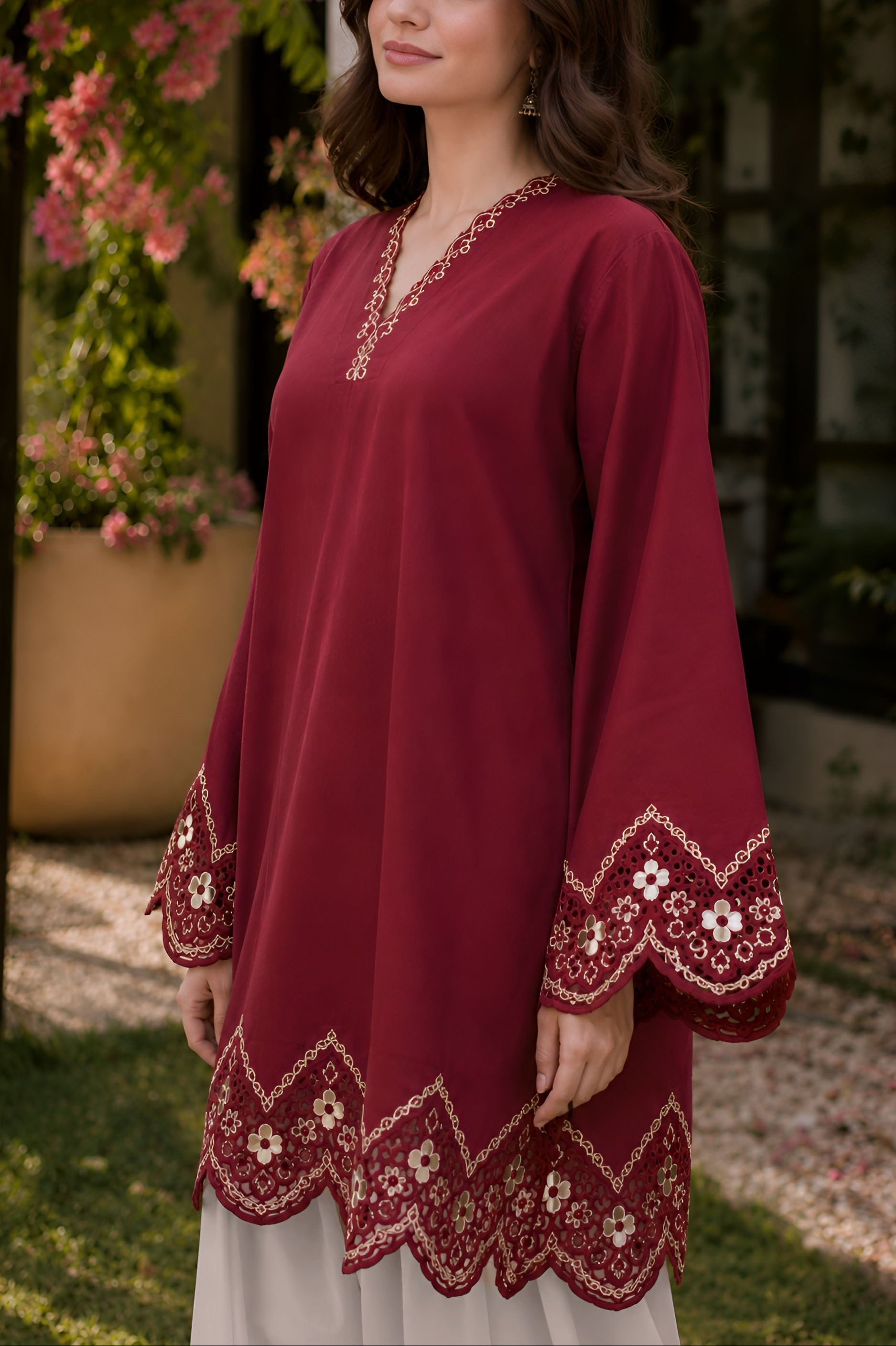 Nina Emb. Lawn 2PC Dress
