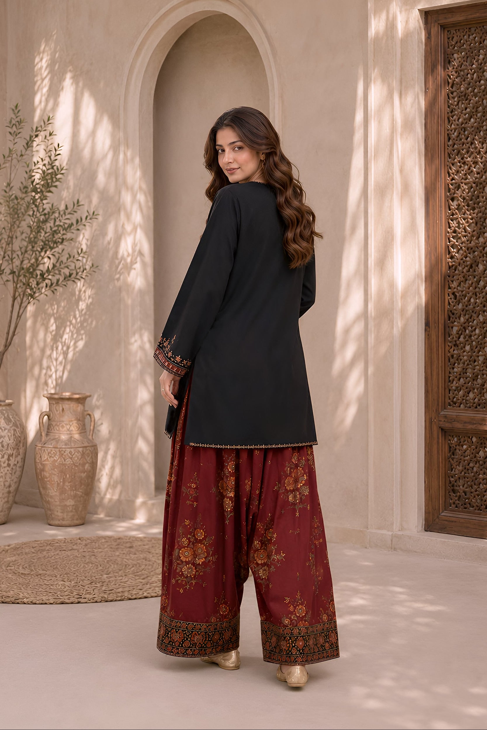 Reve Emb. Lawn 2PC Dress