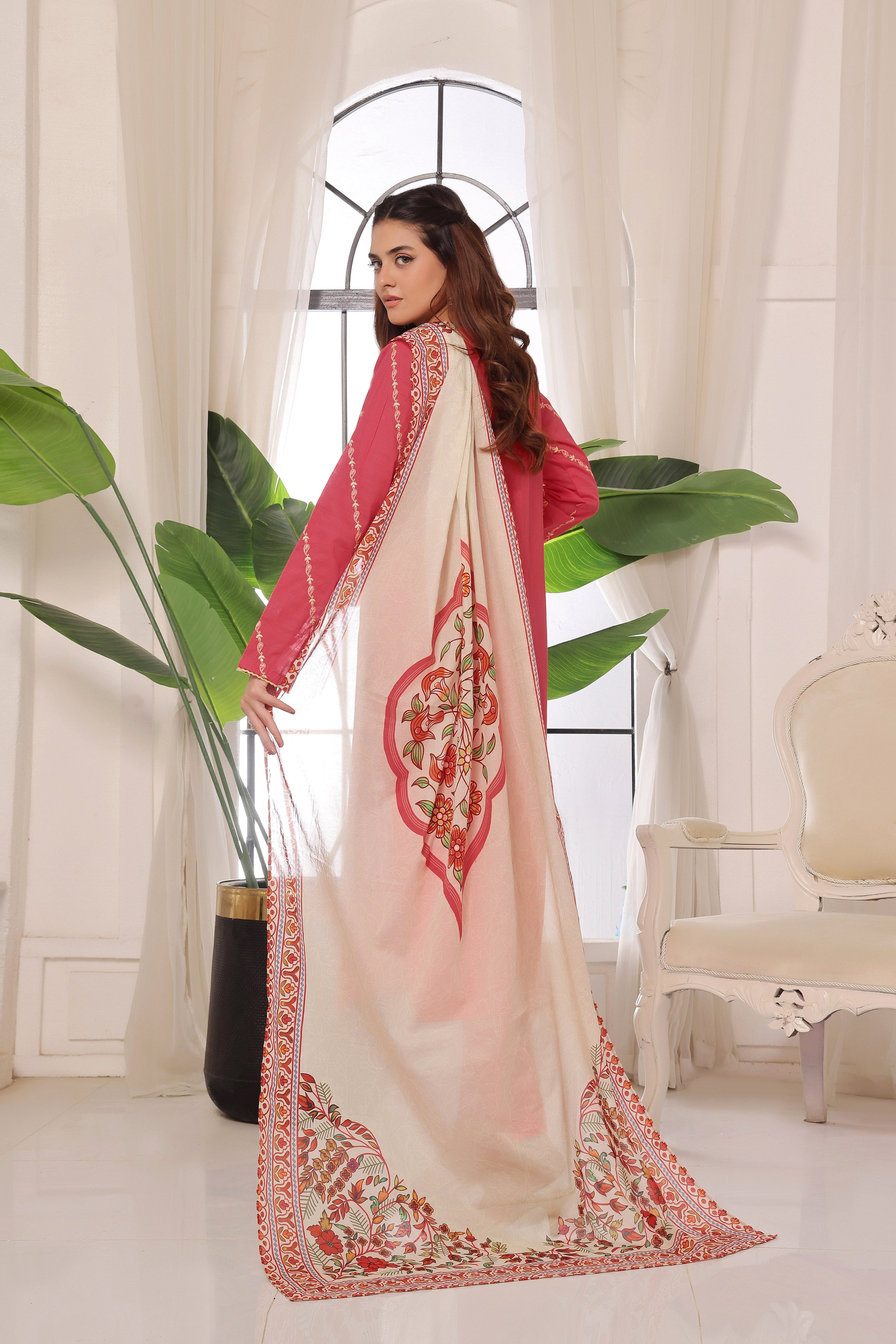 Luxeurs Affordable Embroidered Pakistani Lawn Dresses Size Chart