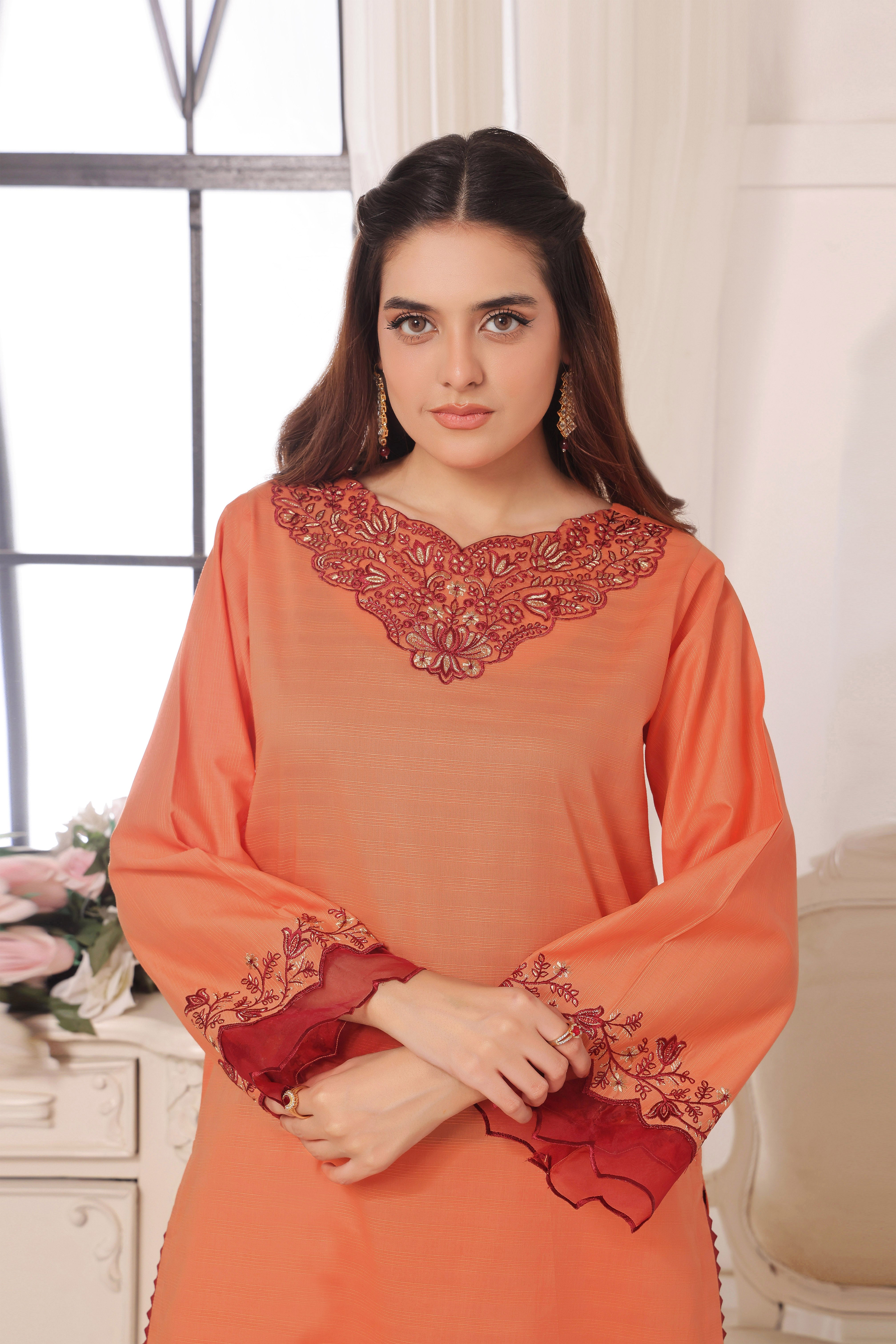 Luxeurs Affordable Embroidered Pakistani Lawn Dresses Size Chart